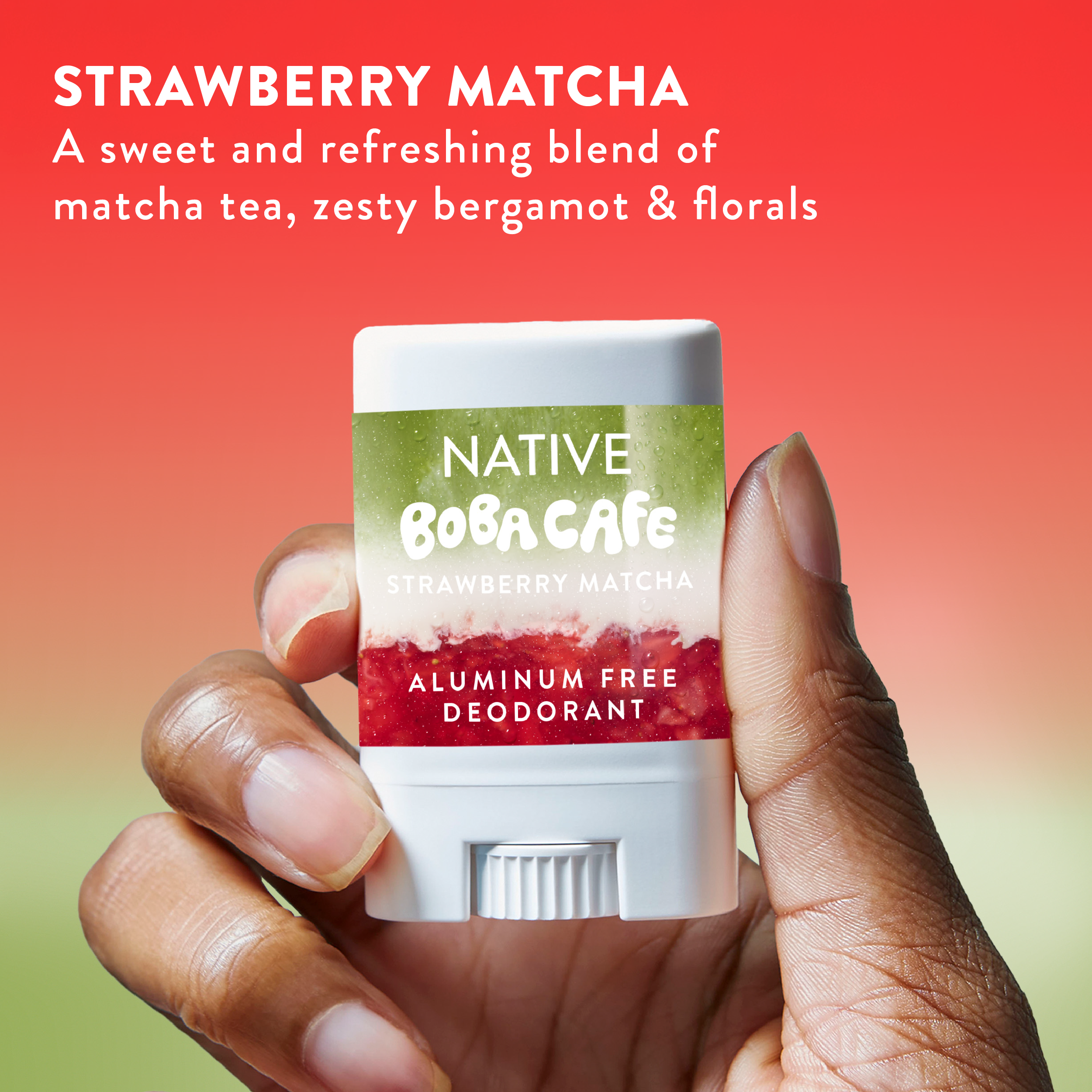 Mini Deodorant Stick - Strawberry Matcha / Limited Edition / 0.35oz | Fresh Daily Routine