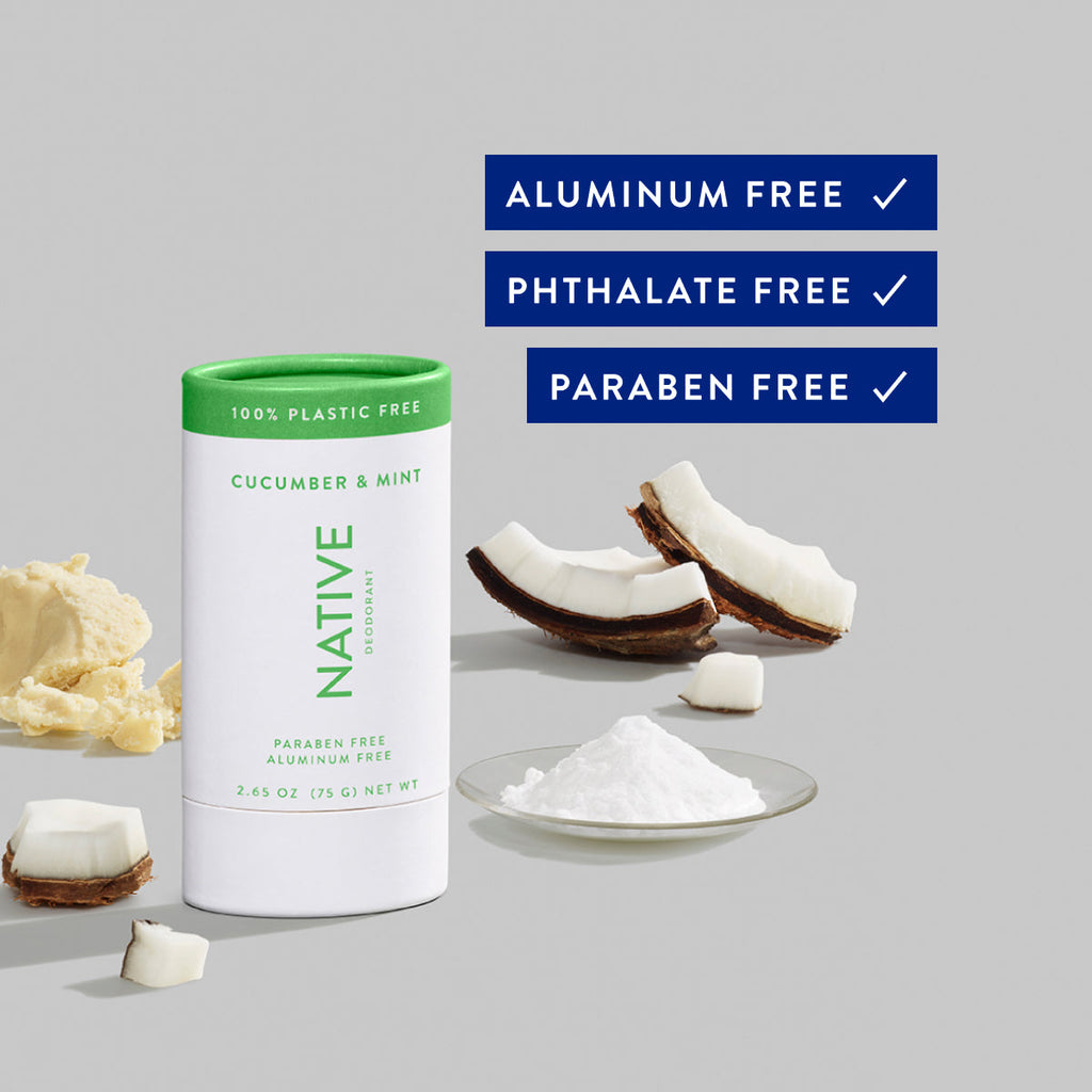 Plastic Free Deodorant Stick - Cucumber & Mint / Classic / 2.65oz | Fresh Daily Routine