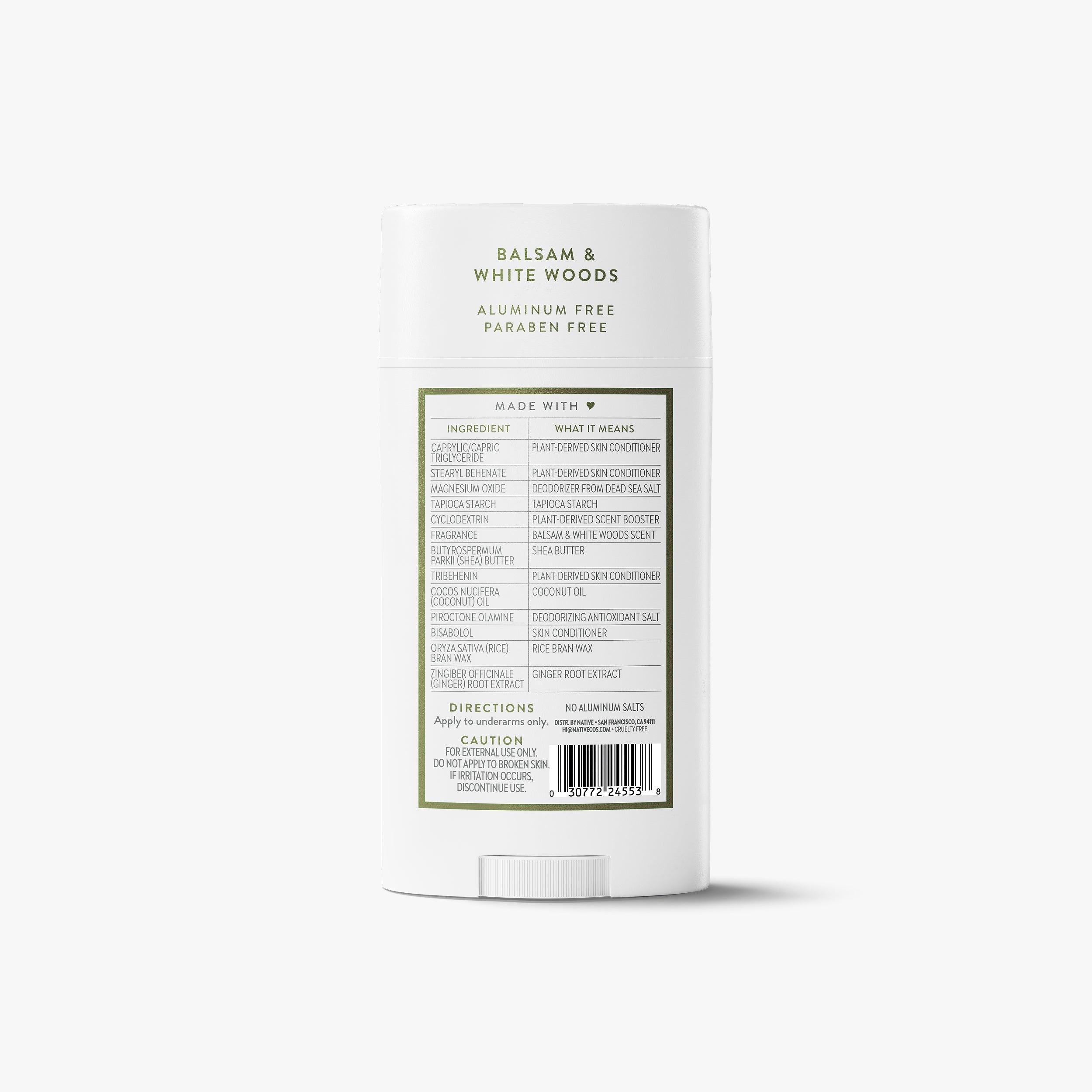 Deodorant Stick - Balsam & White Woods / Classic / 3.1oz | Fresh Daily Routine