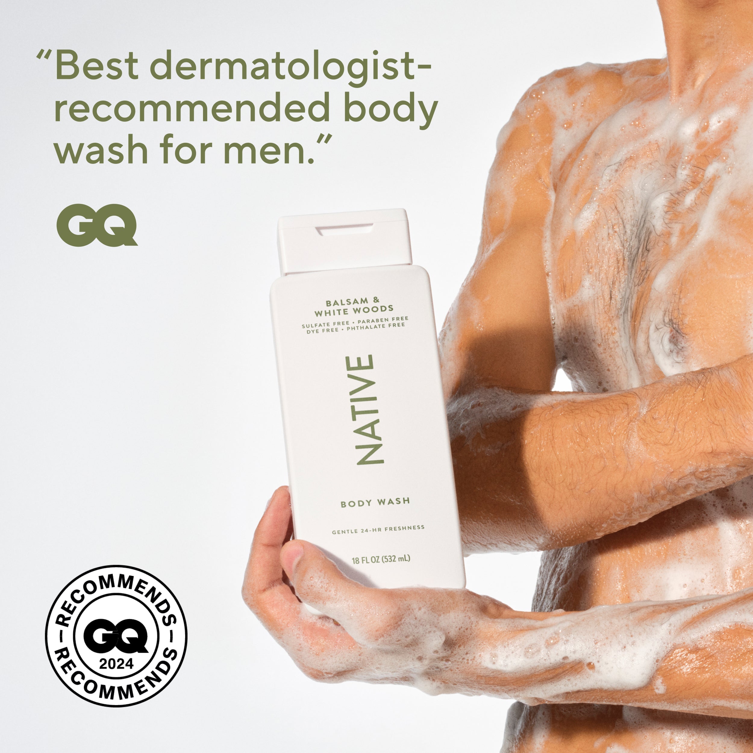 Body Wash - Balsam & White Woods / Classic / 18oz | Fresh Daily Routine