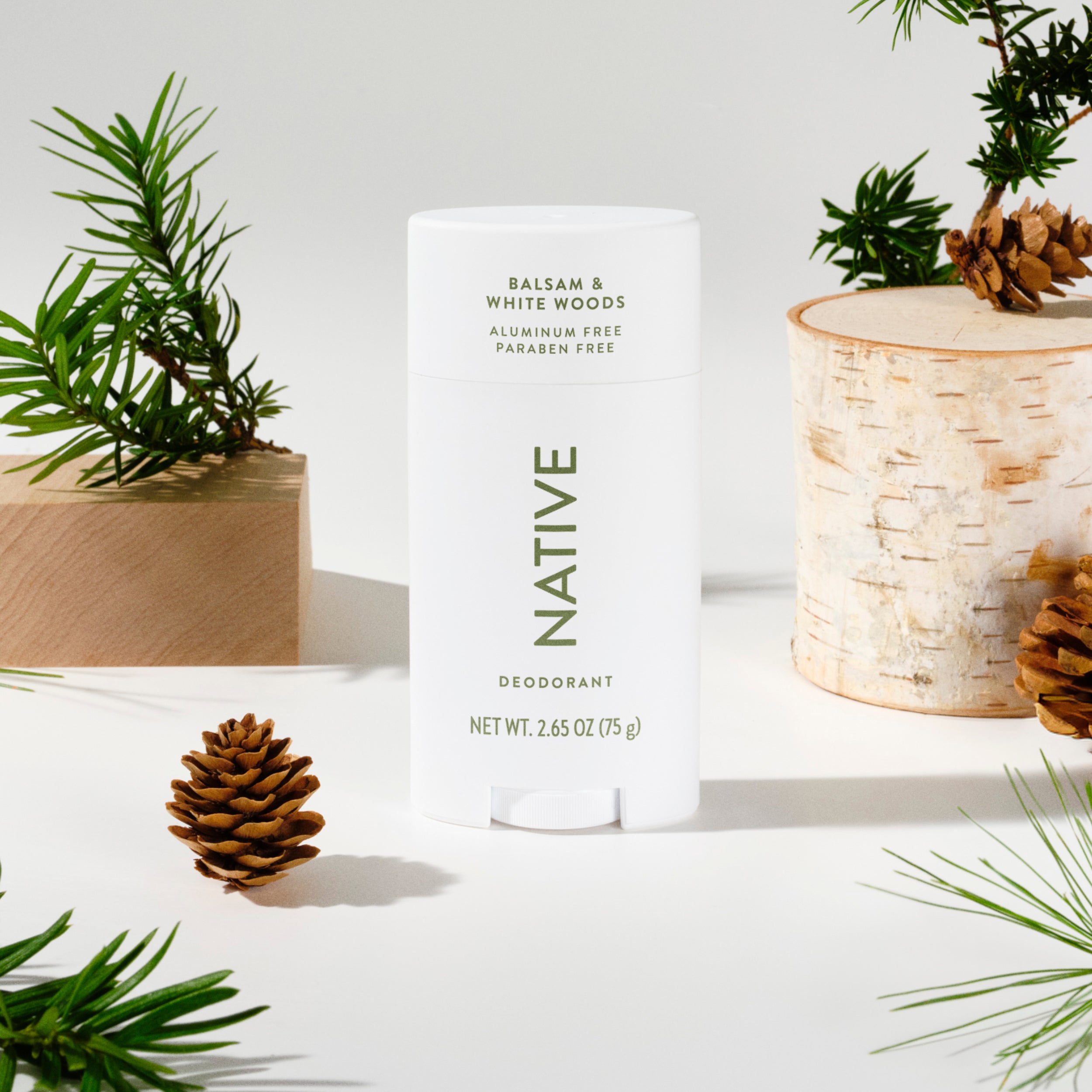 Deodorant Stick - Balsam & White Woods / Classic / 2.65oz | Fresh Daily Routine
