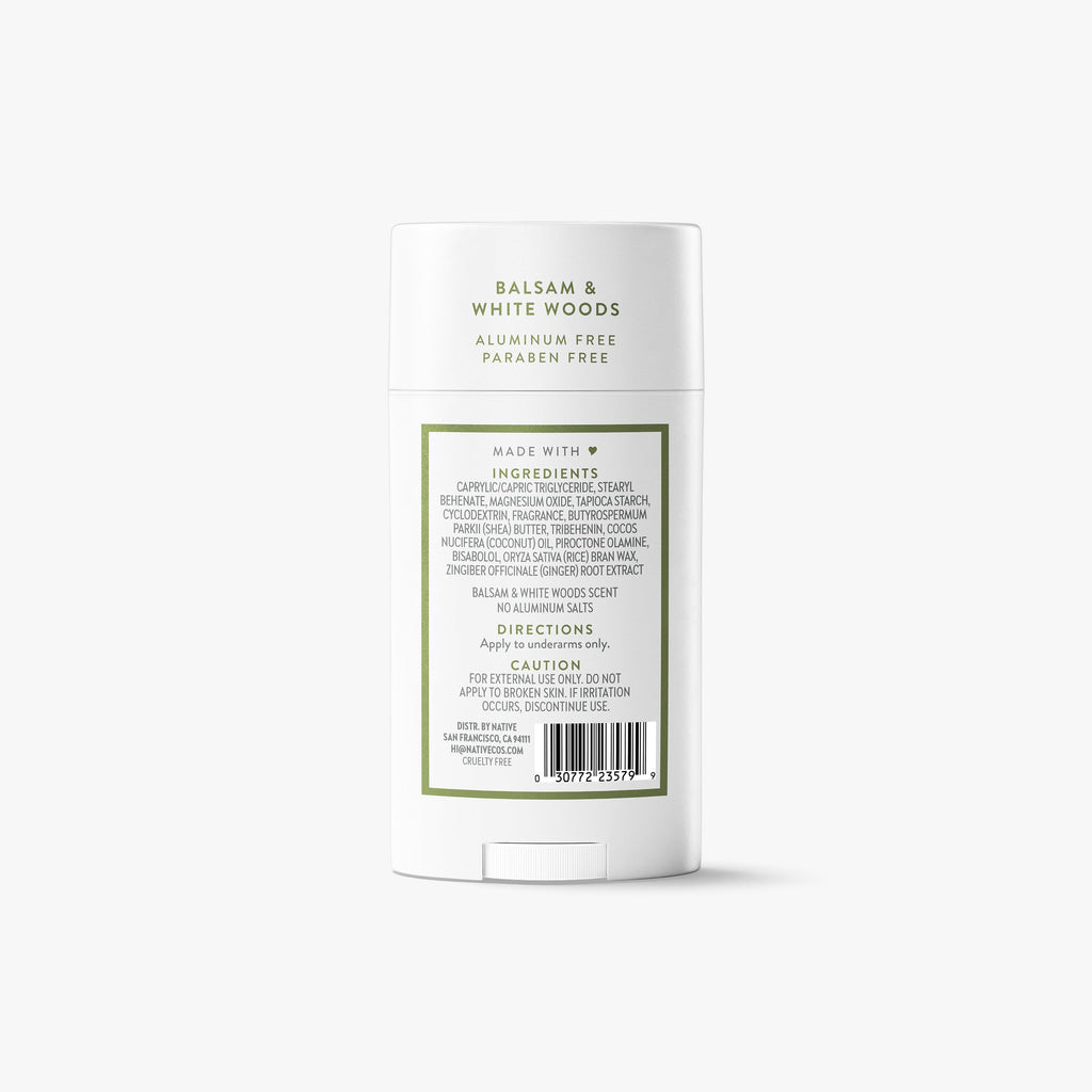 Deodorant Stick - Balsam & White Woods / Classic / 2.65oz | Fresh Daily Routine