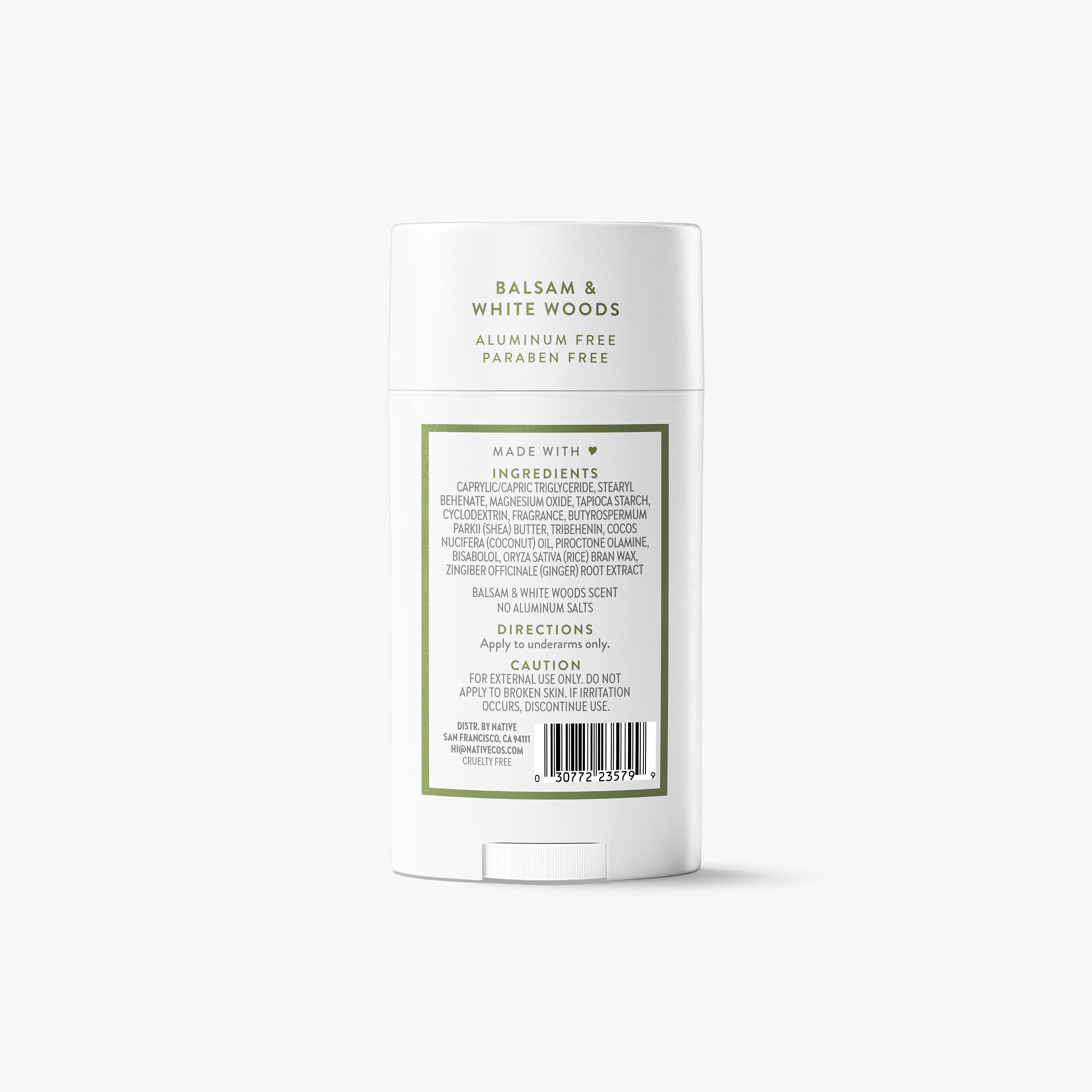 Deodorant Stick - Balsam & White Woods / Classic / 2.65oz | Fresh Daily Routine