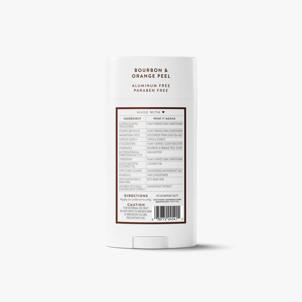Deodorant Stick - Bourbon & Orange Peel / Classic / 3.1oz | Fresh Daily Routine