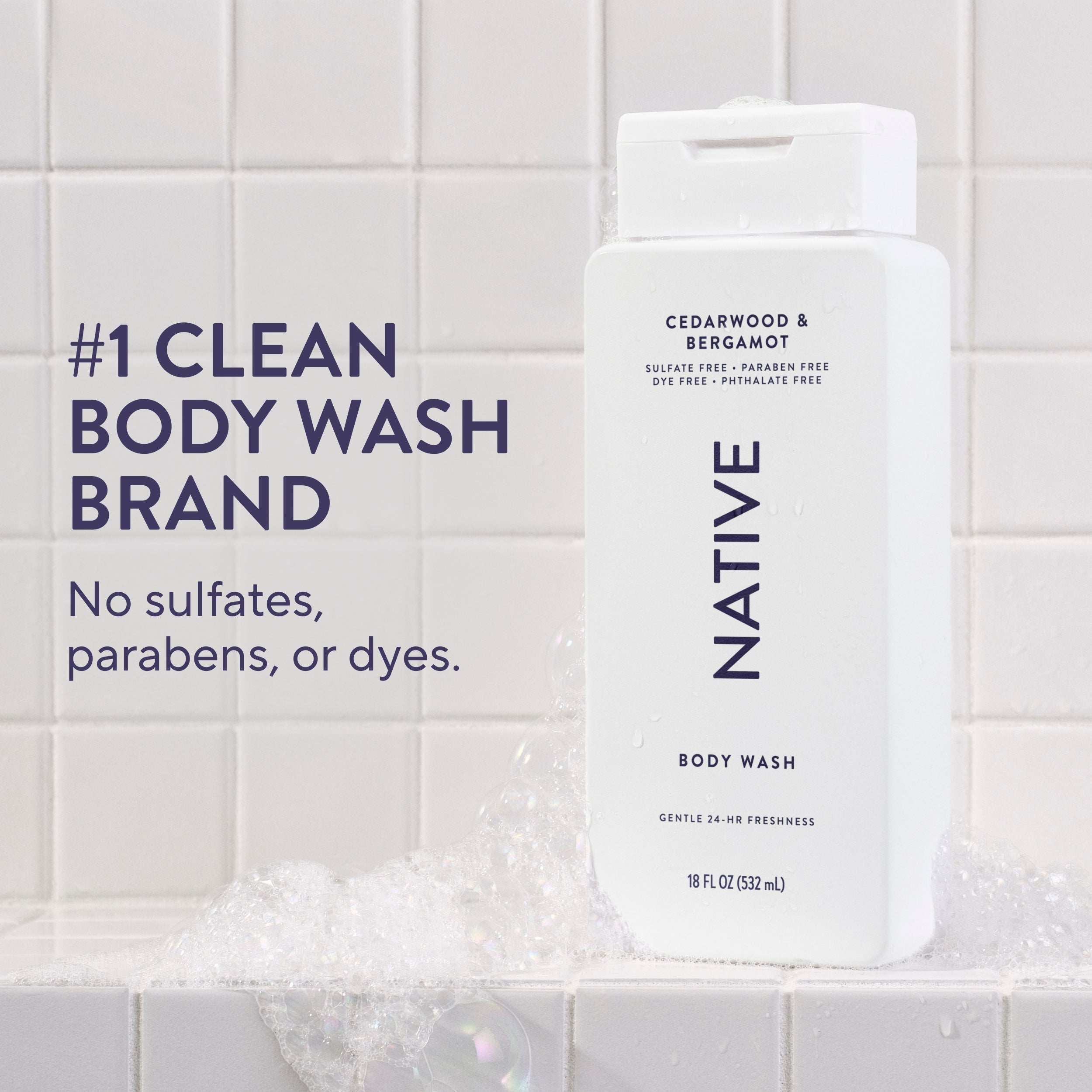 Body Wash - Cedarwood & Bergamot / Classic / 18oz | Fresh Daily Routine