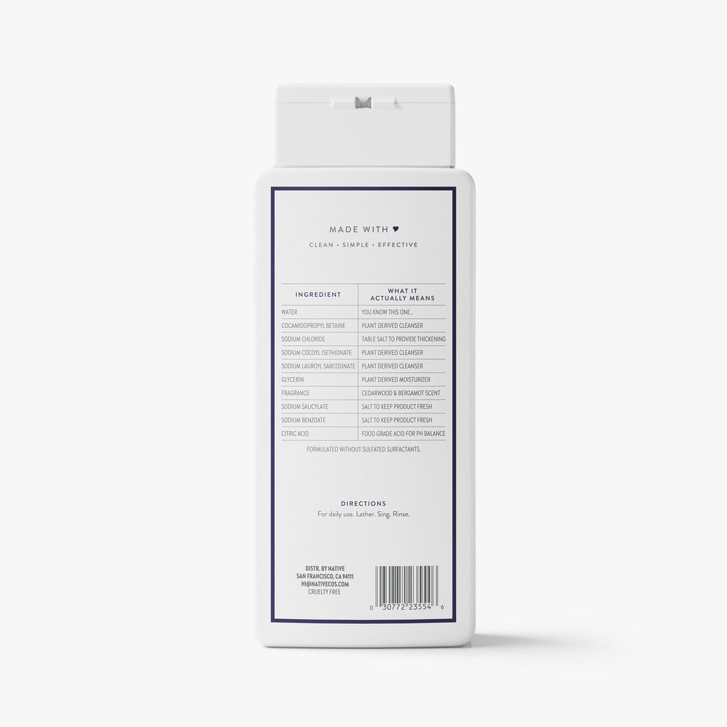 Body Wash - Cedarwood & Bergamot / Classic / 18oz | Fresh Daily Routine