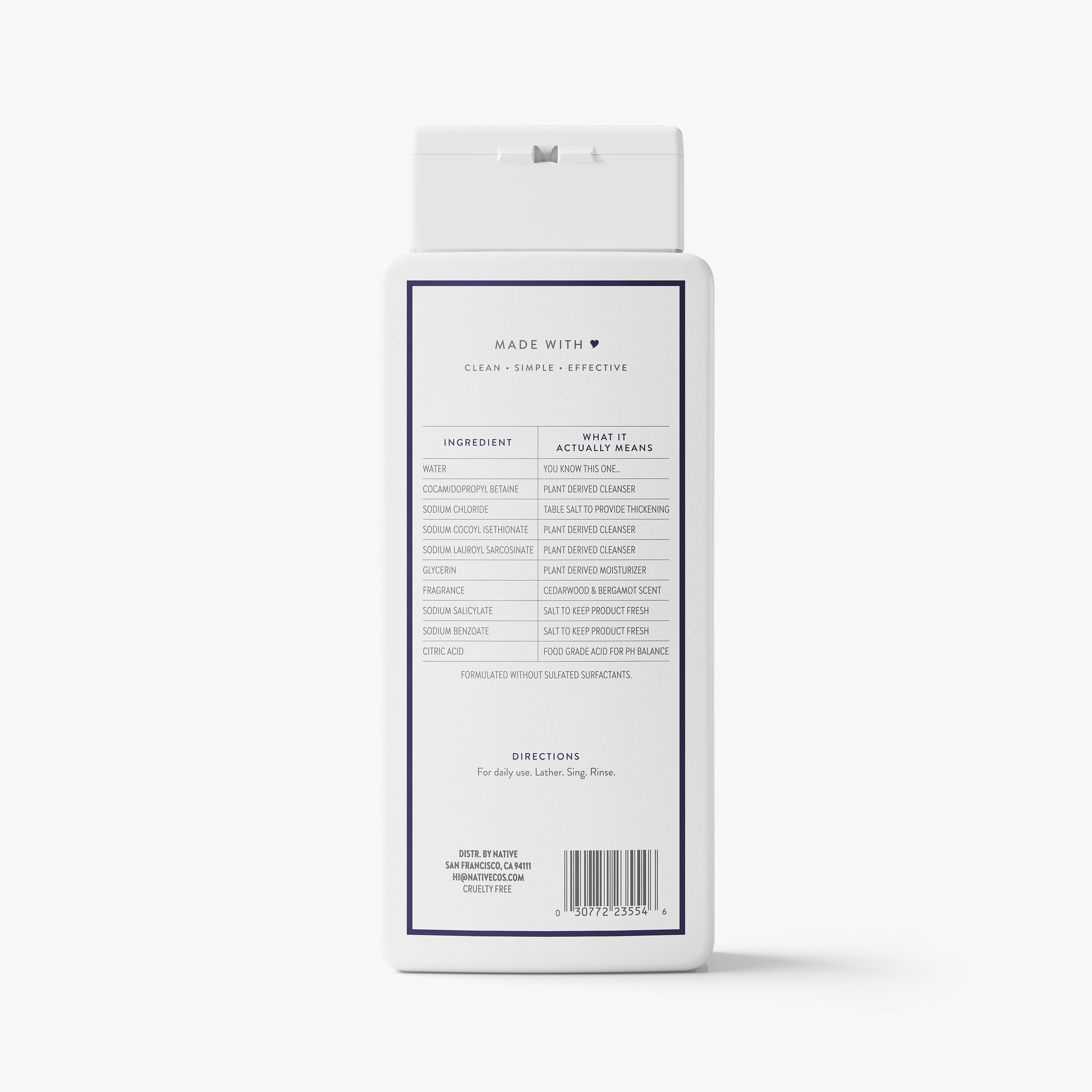 Body Wash - Cedarwood & Bergamot / Classic / 18oz | Fresh Daily Routine