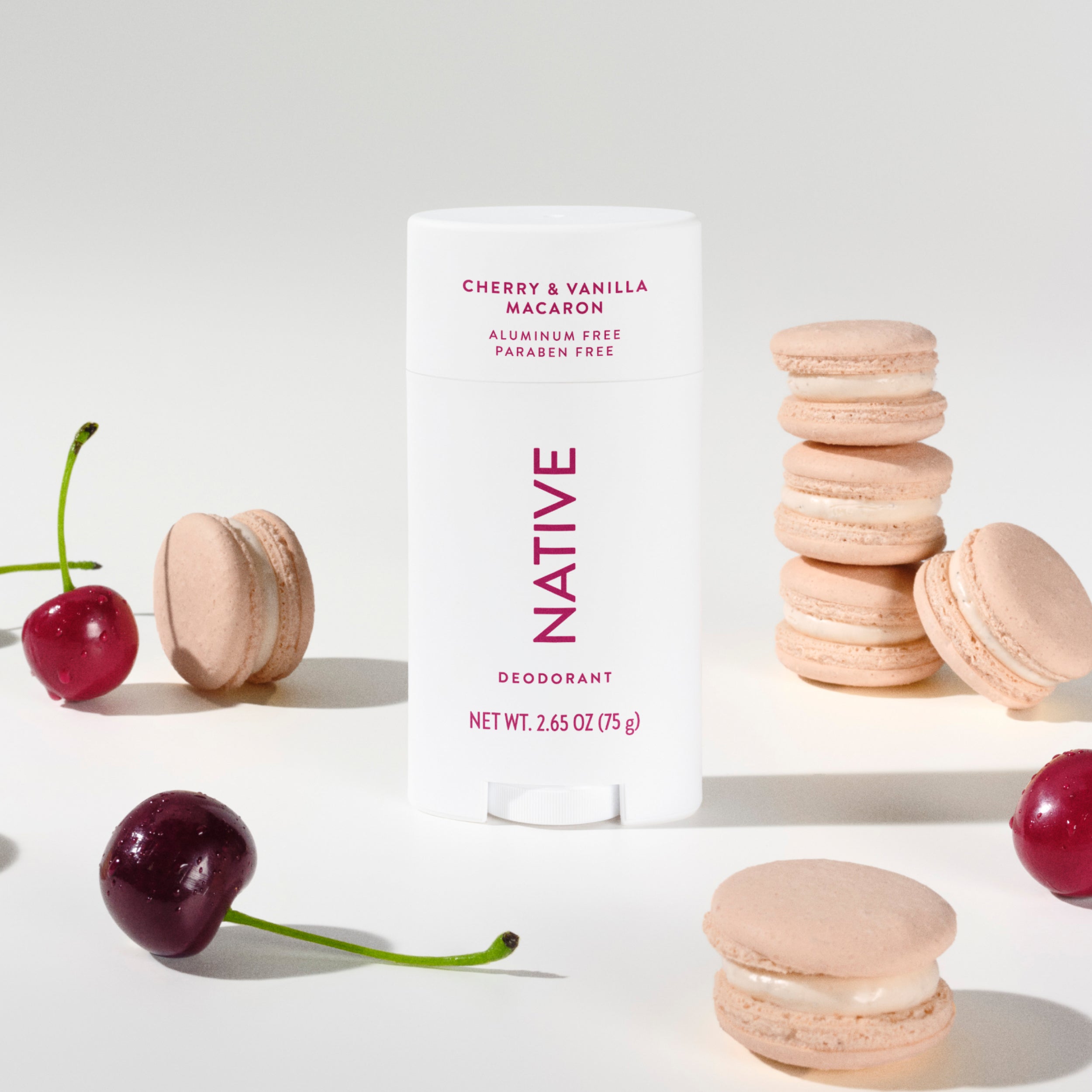 Deodorant Stick - Cherry & Vanilla Macaron / Classic / 2.65oz | Fresh Daily Routine