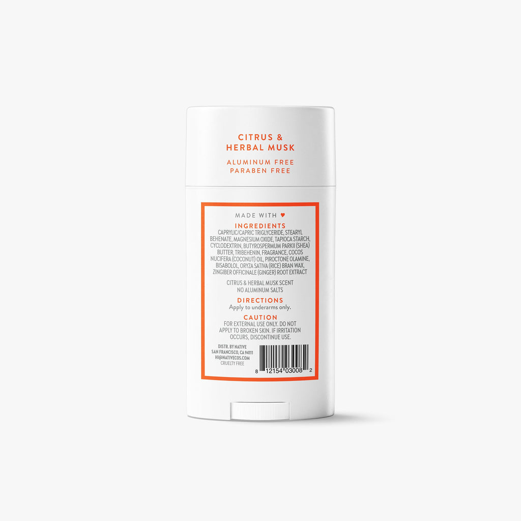 Deodorant Stick - Citrus & Herbal Musk / Classic / 2.65oz | Fresh Daily Routine