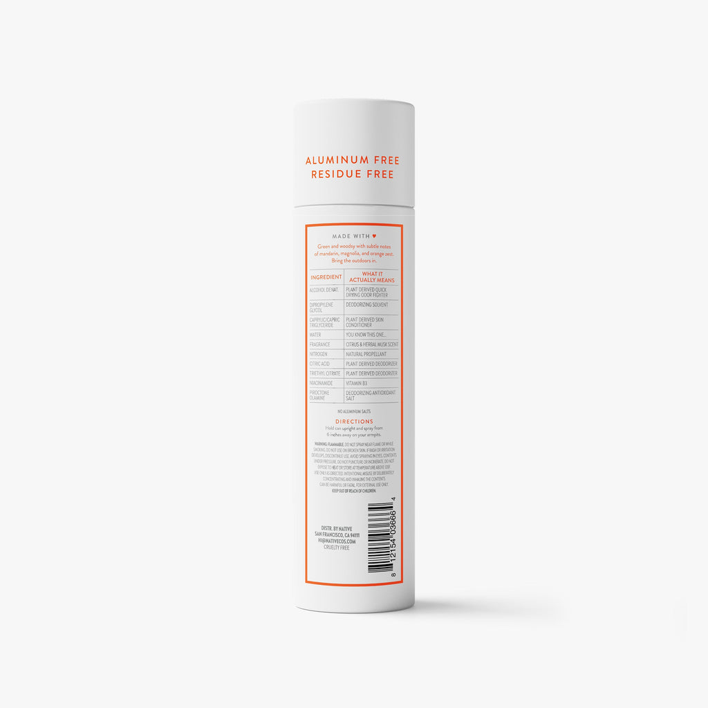 Deodorant Spray - Citrus & Herbal Musk / Classic / 3.5oz | Fresh Daily Routine
