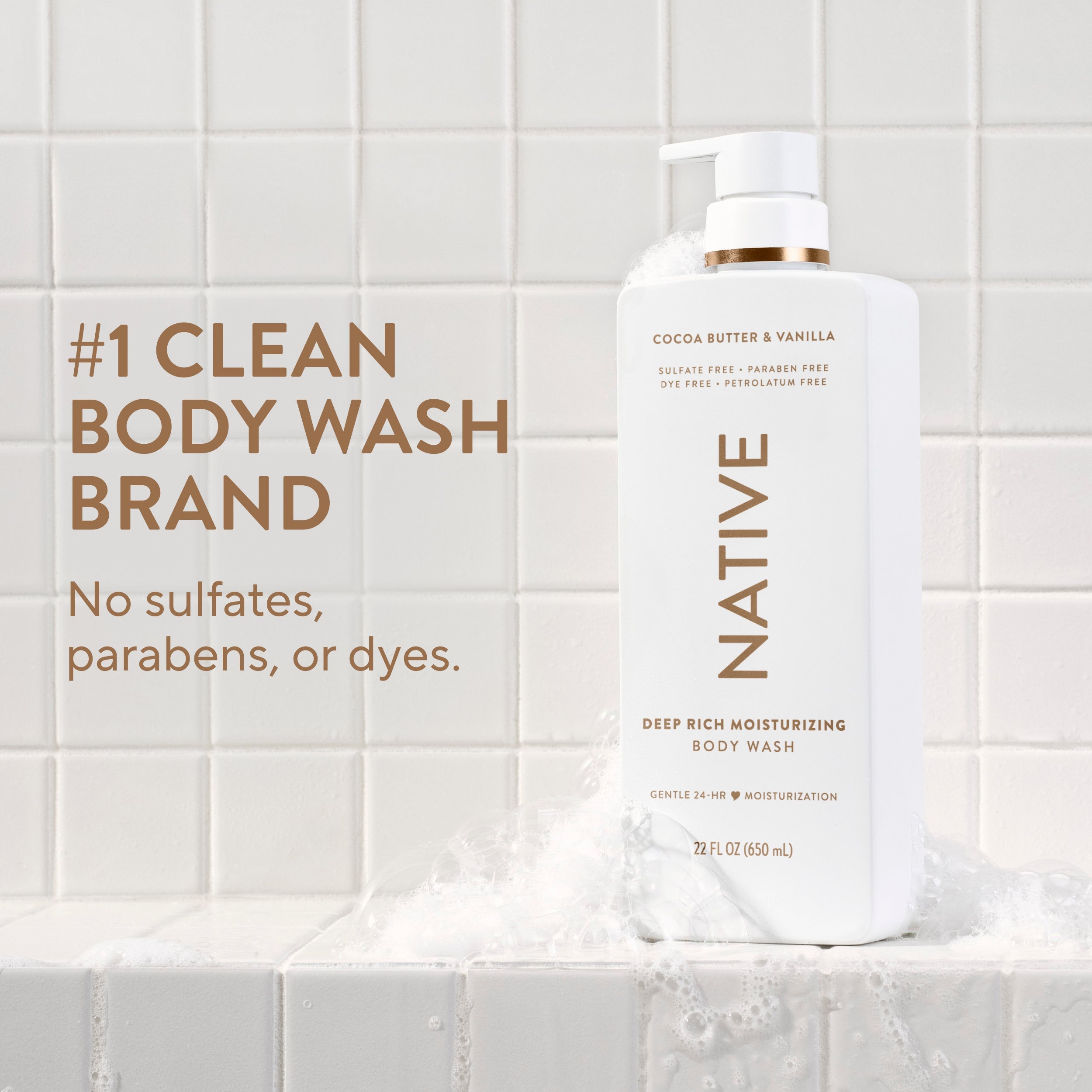 Moisturizing Body Wash - Cocoa Butter & Vanilla / Classic / 22oz | Fresh Daily Routine