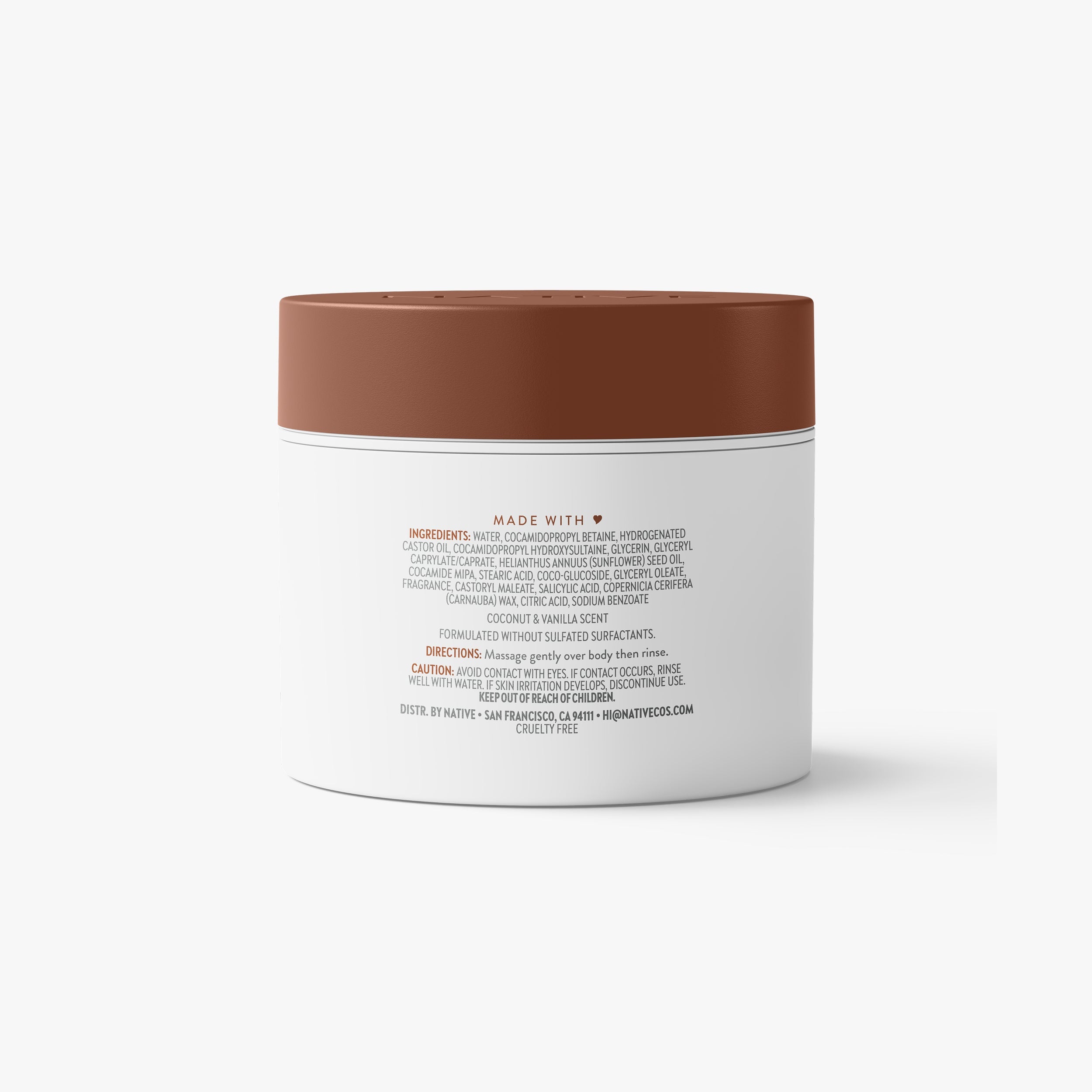 Body Scrub - Coconut & Vanilla / Classic / 12oz | Fresh Daily Routine