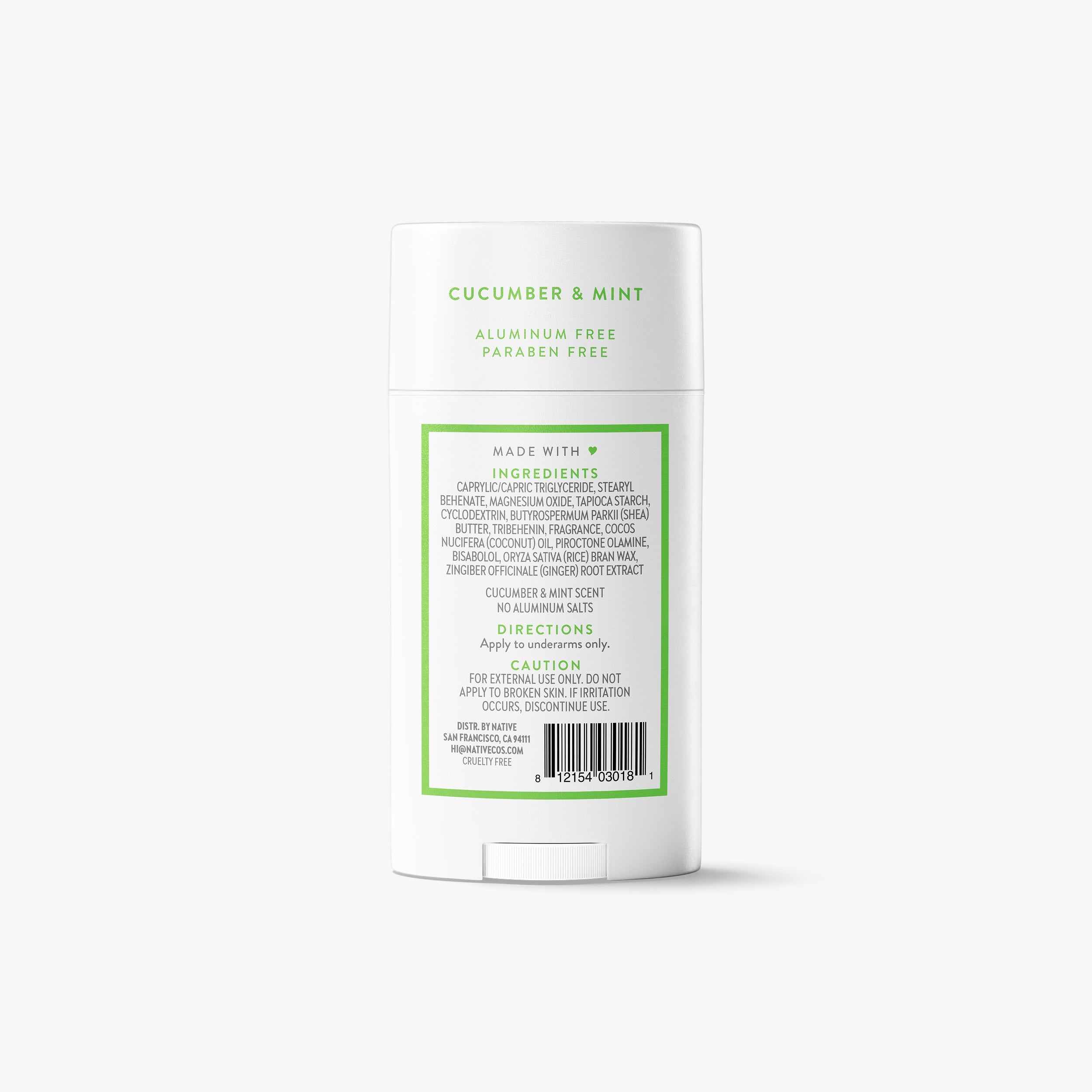 Deodorant Stick - Cucumber & Mint / Classic / 2.65oz | Fresh Daily Routine