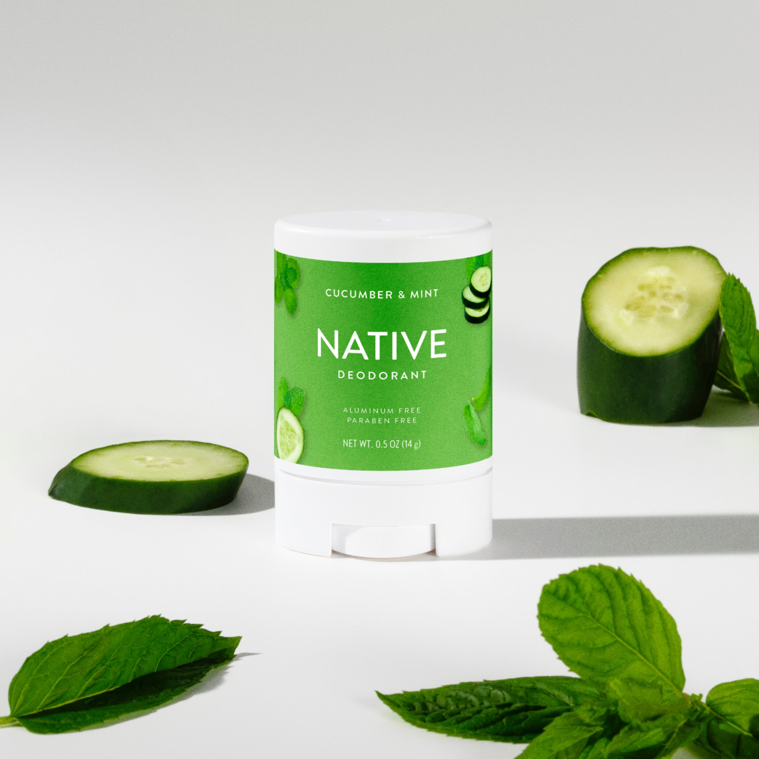 Mini Deodorant Stick - Cucumber & Mint / Classic / 0.5oz | Fresh Daily Routine