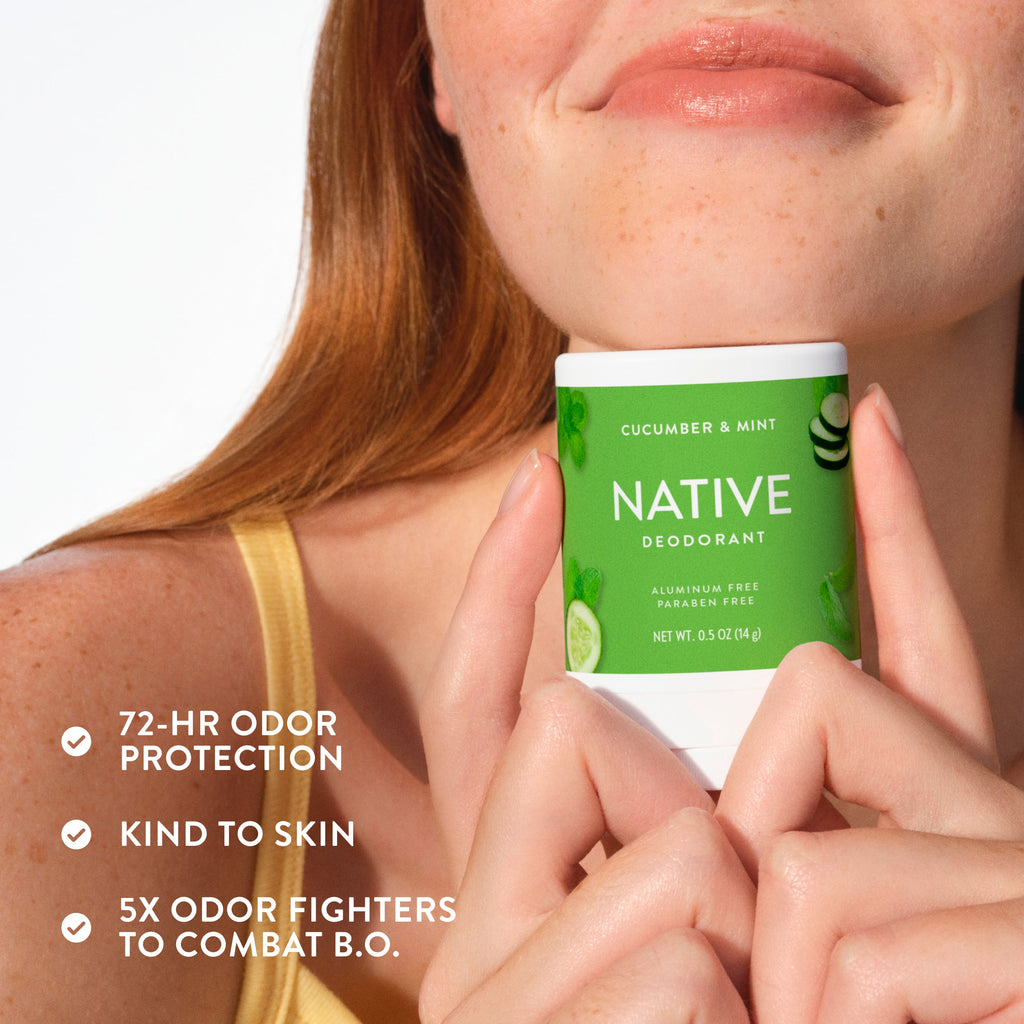 Mini Deodorant Stick - Cucumber & Mint / Classic / 0.5oz | Fresh Daily Routine