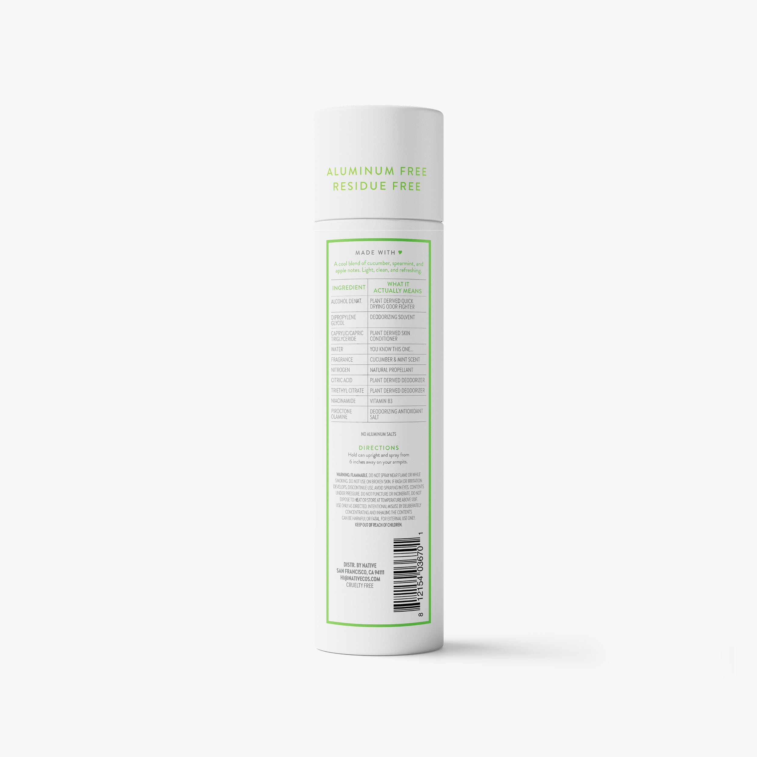 Deodorant Spray - Cucumber & Mint / Classic / 3.5oz | Fresh Daily Routine