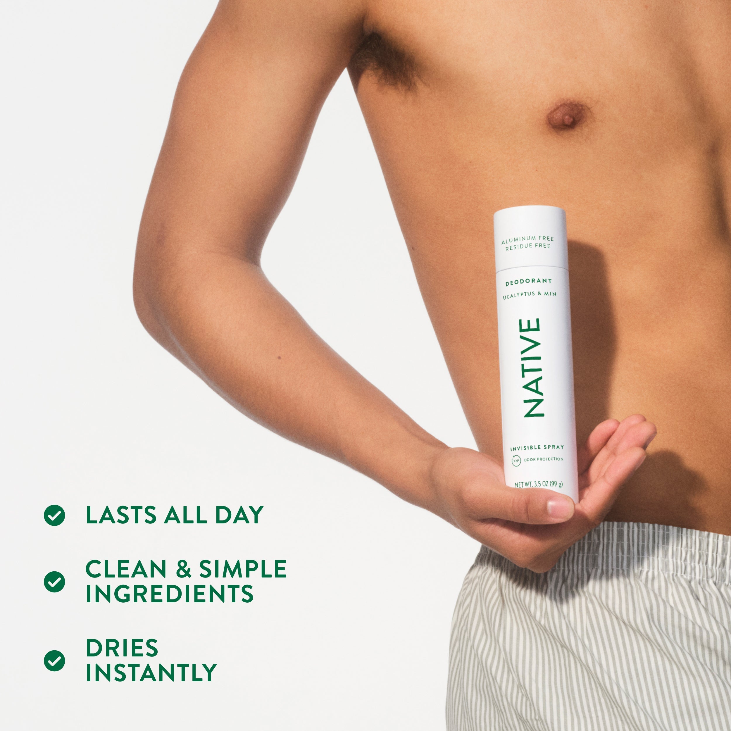 Deodorant Spray - Eucalyptus & Mint / Classic / 3.5oz | Fresh Daily Routine