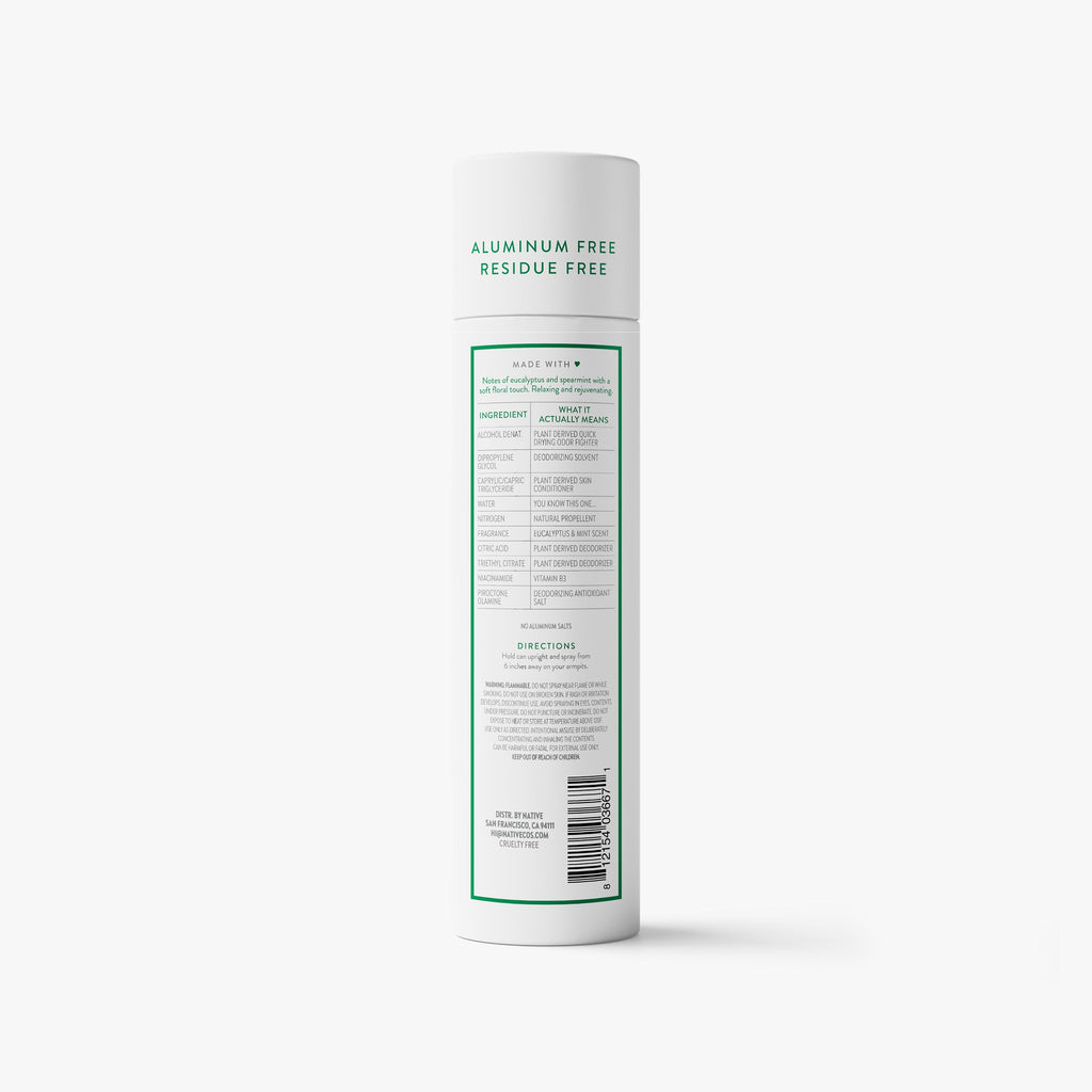 Deodorant Spray - Eucalyptus & Mint / Classic / 3.5oz | Fresh Daily Routine