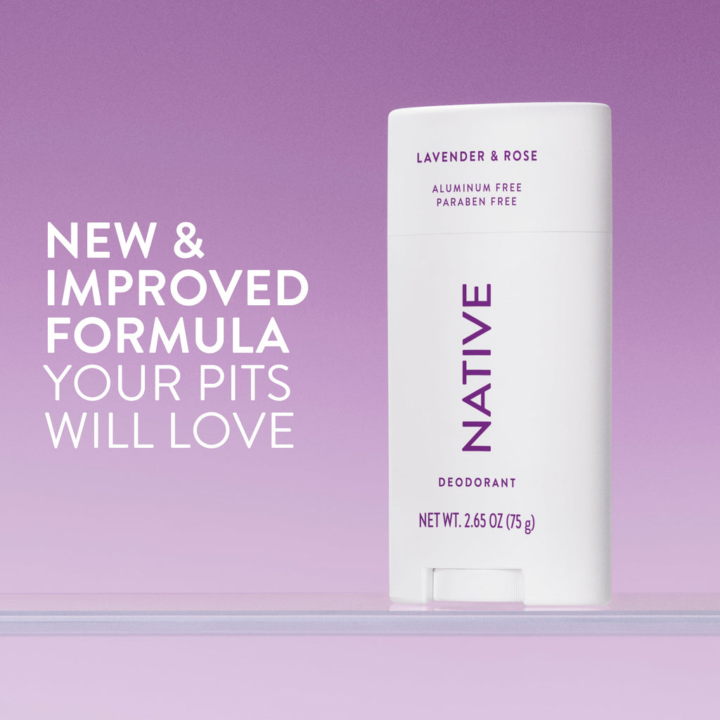 Deodorant Stick - Lavender & Rose / Classic / 2.65oz | Fresh Daily Routine