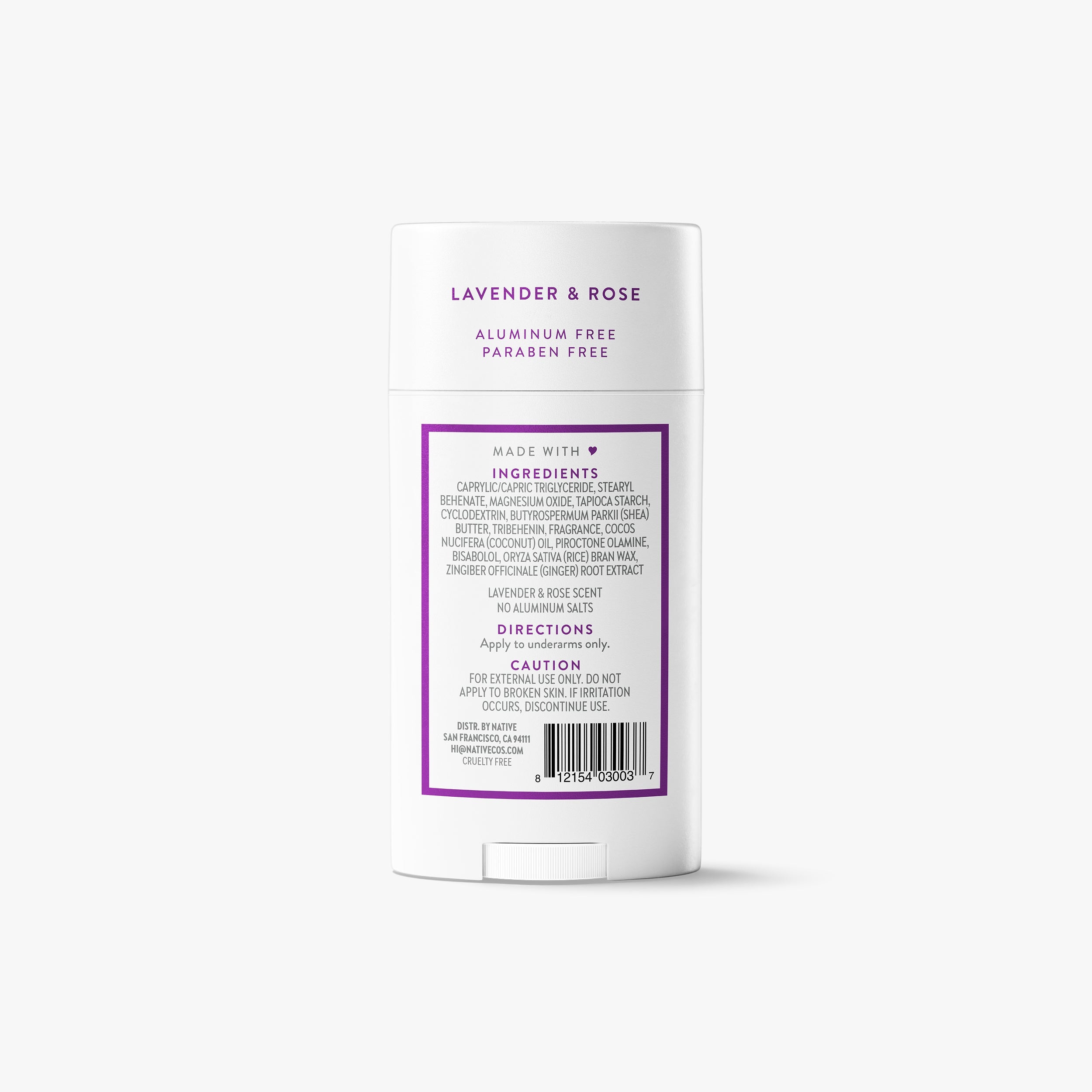 Deodorant Stick - Lavender & Rose / Classic / 2.65oz | Fresh Daily Routine