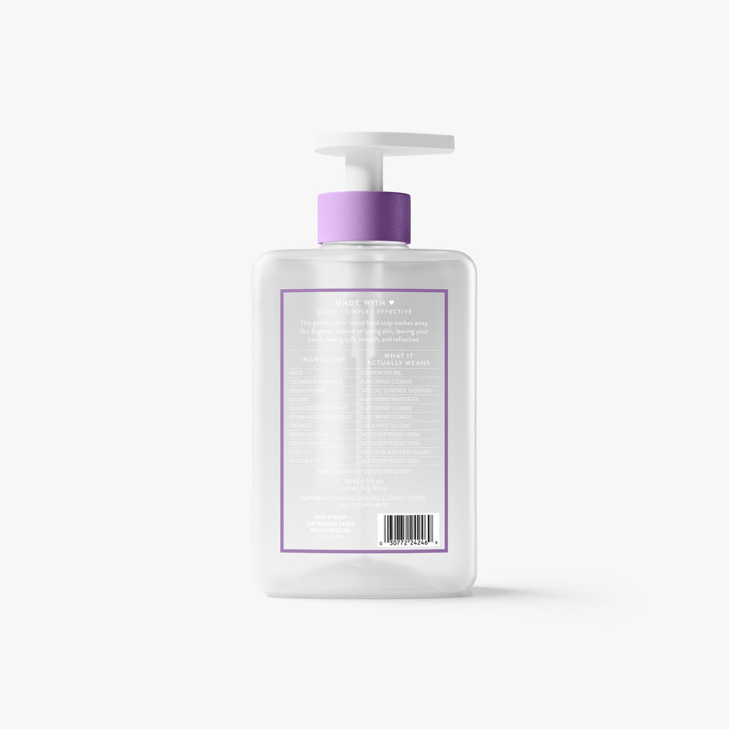 Hand Soap - Lilac & White Tea / Classic / 13oz | Fresh Daily Routine