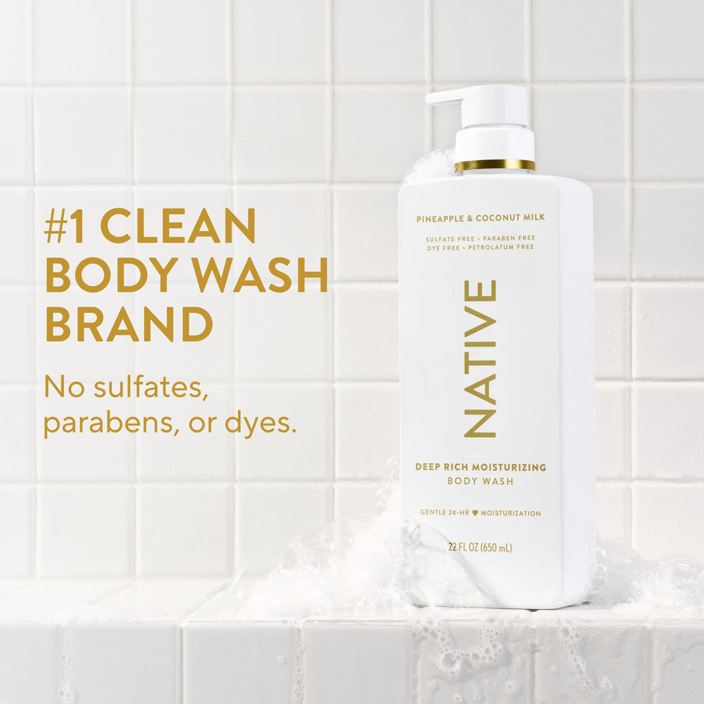 Moisturizing Body Wash - Pineapple & Coconut Milk / Classic / 22oz | Fresh Daily Routine