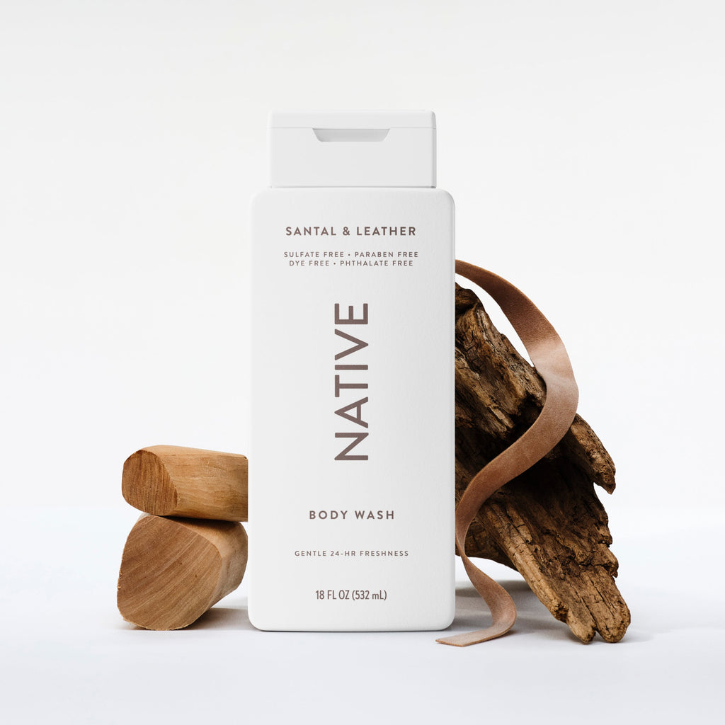 Body Wash - Santal & Leather / Classic / 18oz | Fresh Daily Routine