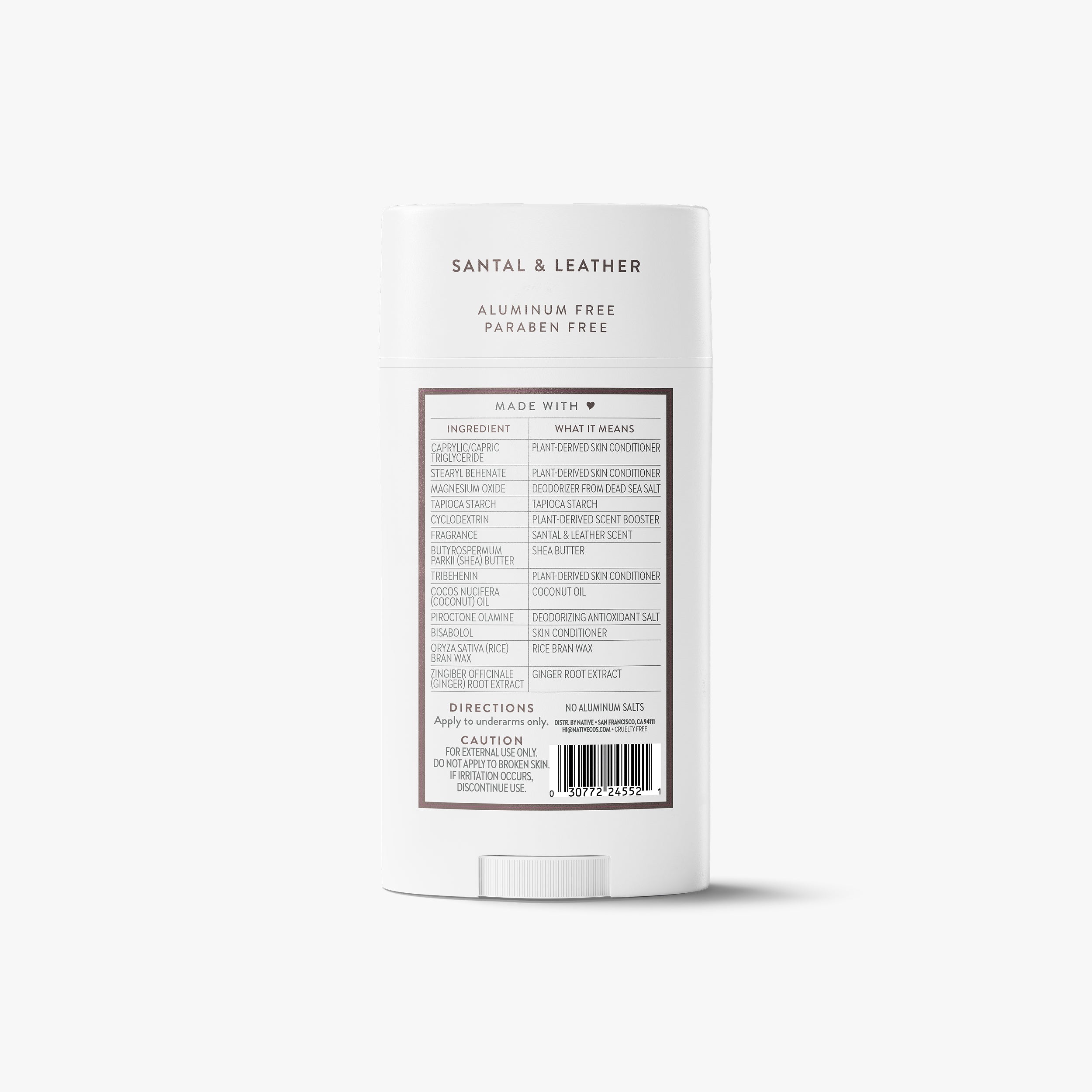 Deodorant Stick - Santal & Leather / Classic / 3.1oz | Fresh Daily Routine