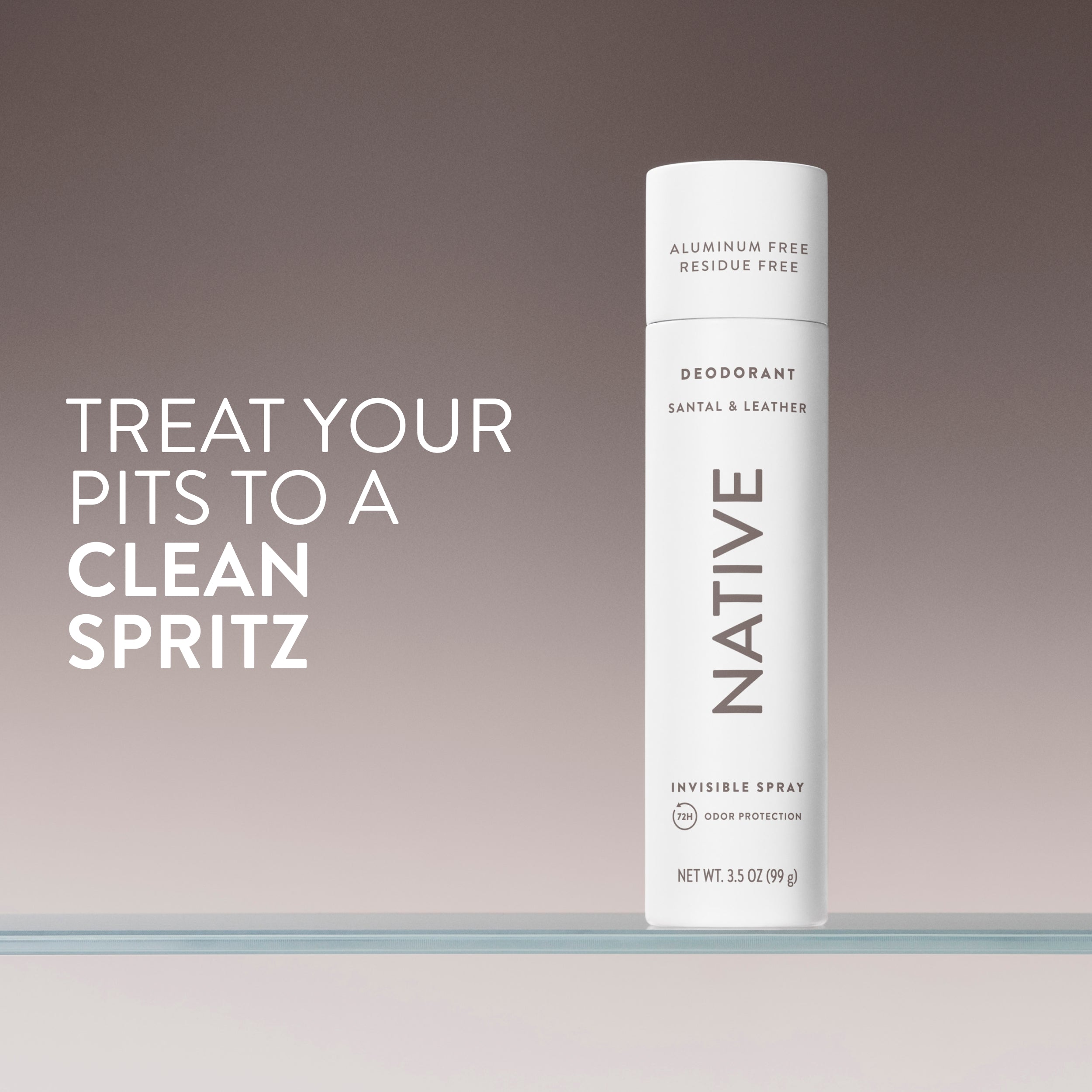 Deodorant Spray - Santal & Leather / Classic / 3.5oz | Fresh Daily Routine