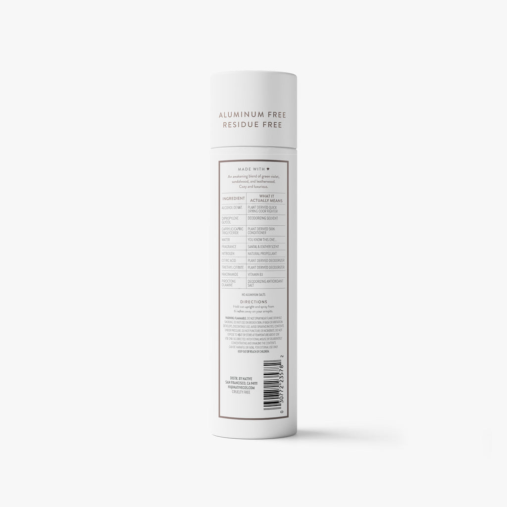 Deodorant Spray - Santal & Leather / Classic / 3.5oz | Fresh Daily Routine