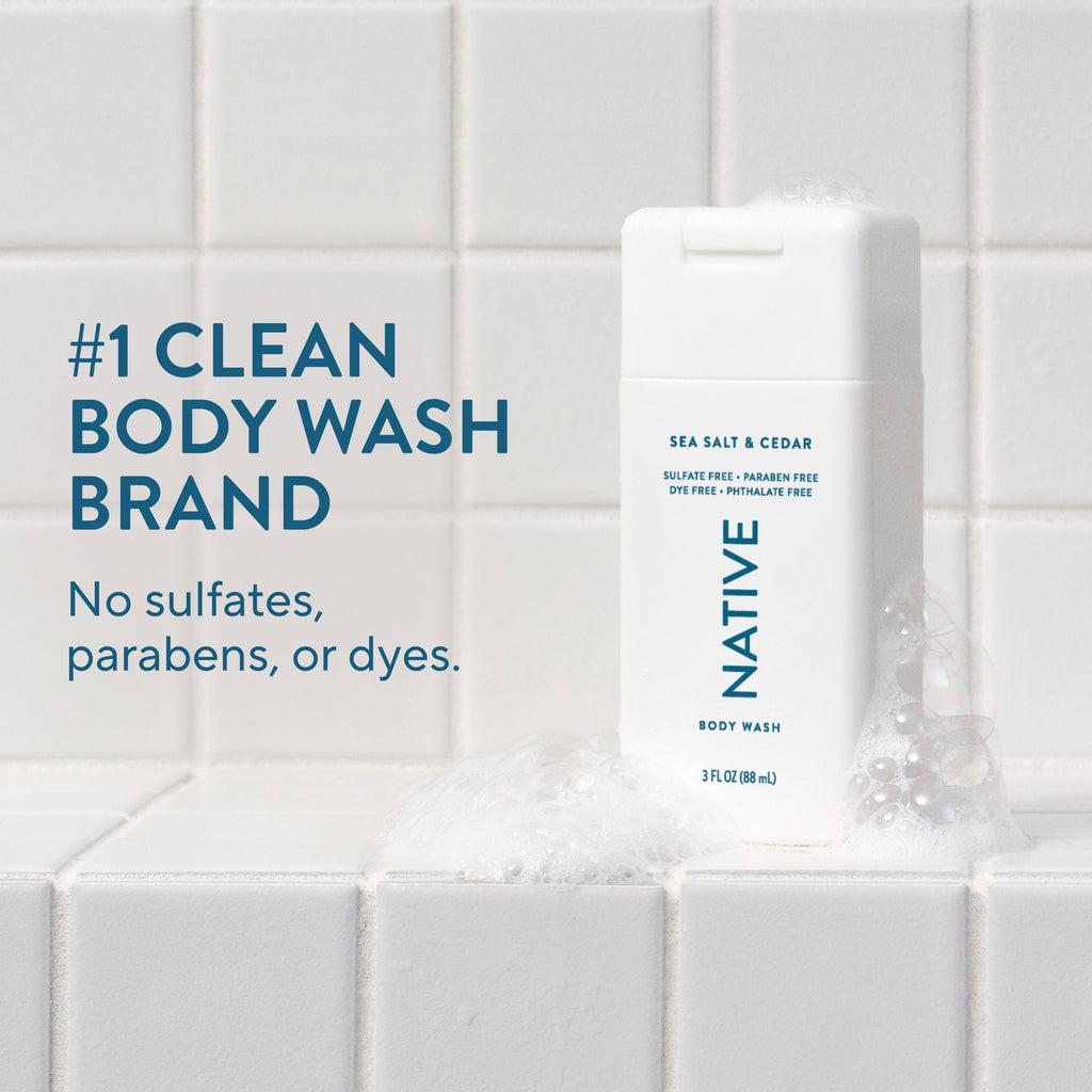 Mini Body Wash - Sea Salt & Cedar / Classic / 3oz | Fresh Daily Routine