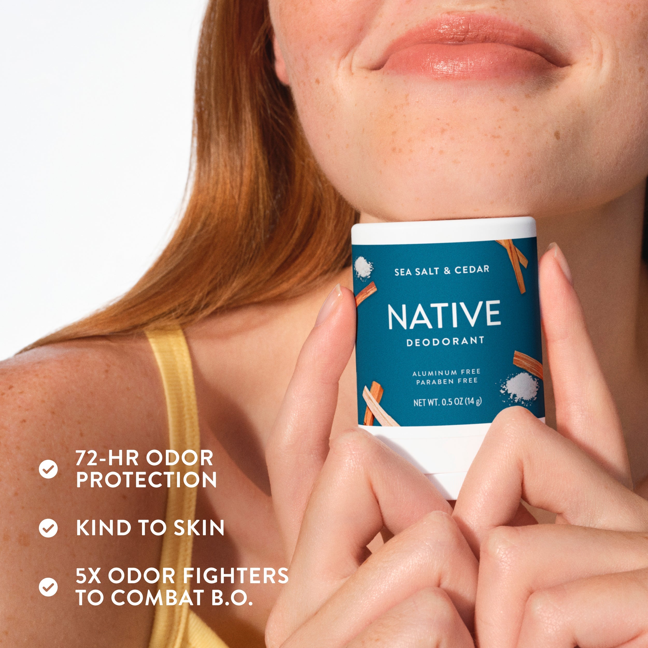 Mini Deodorant Stick - Sea Salt & Cedar / Classic / 0.5oz | Fresh Daily Routine