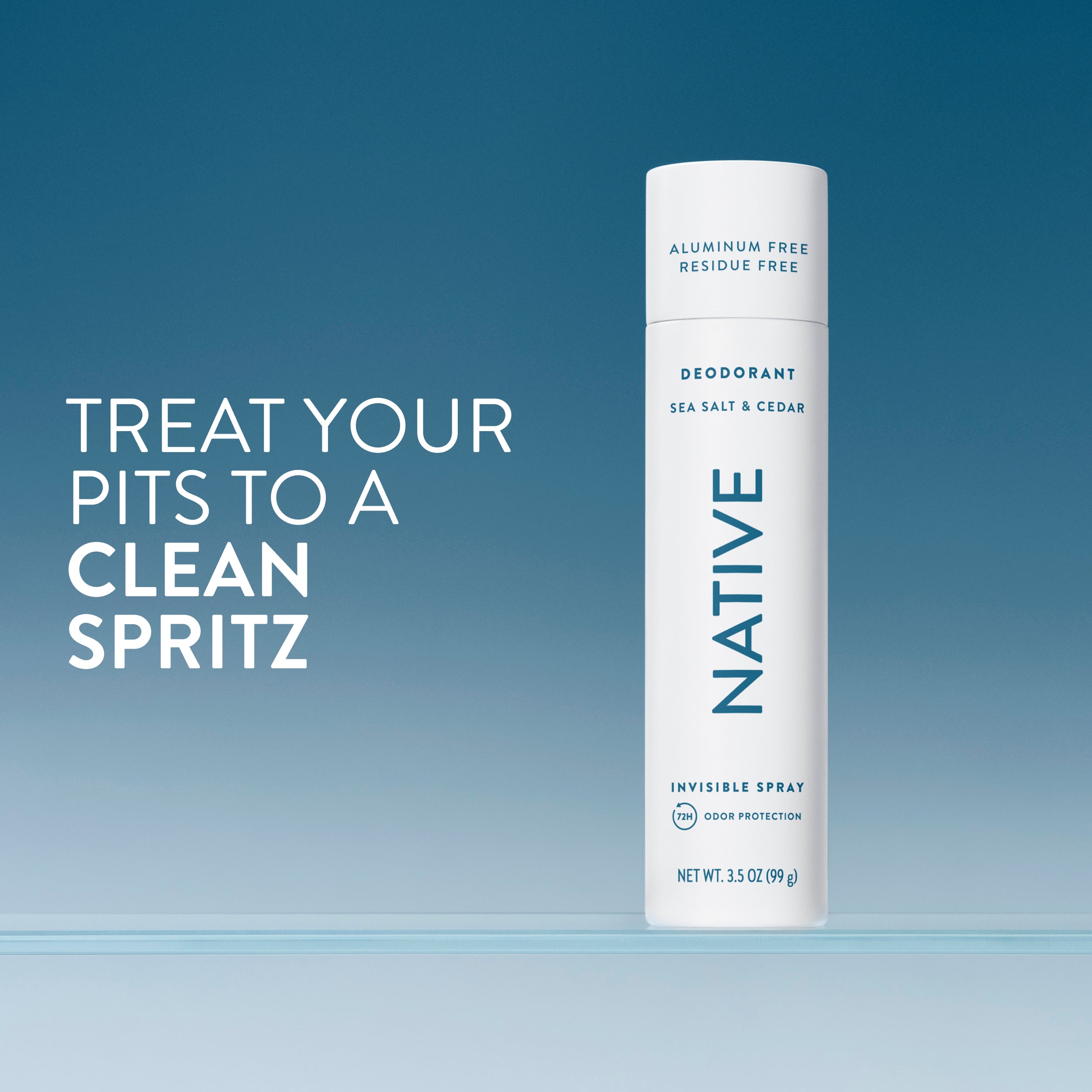 Deodorant Spray - Sea Salt & Cedar / Classic / 3.5oz | Fresh Daily Routine