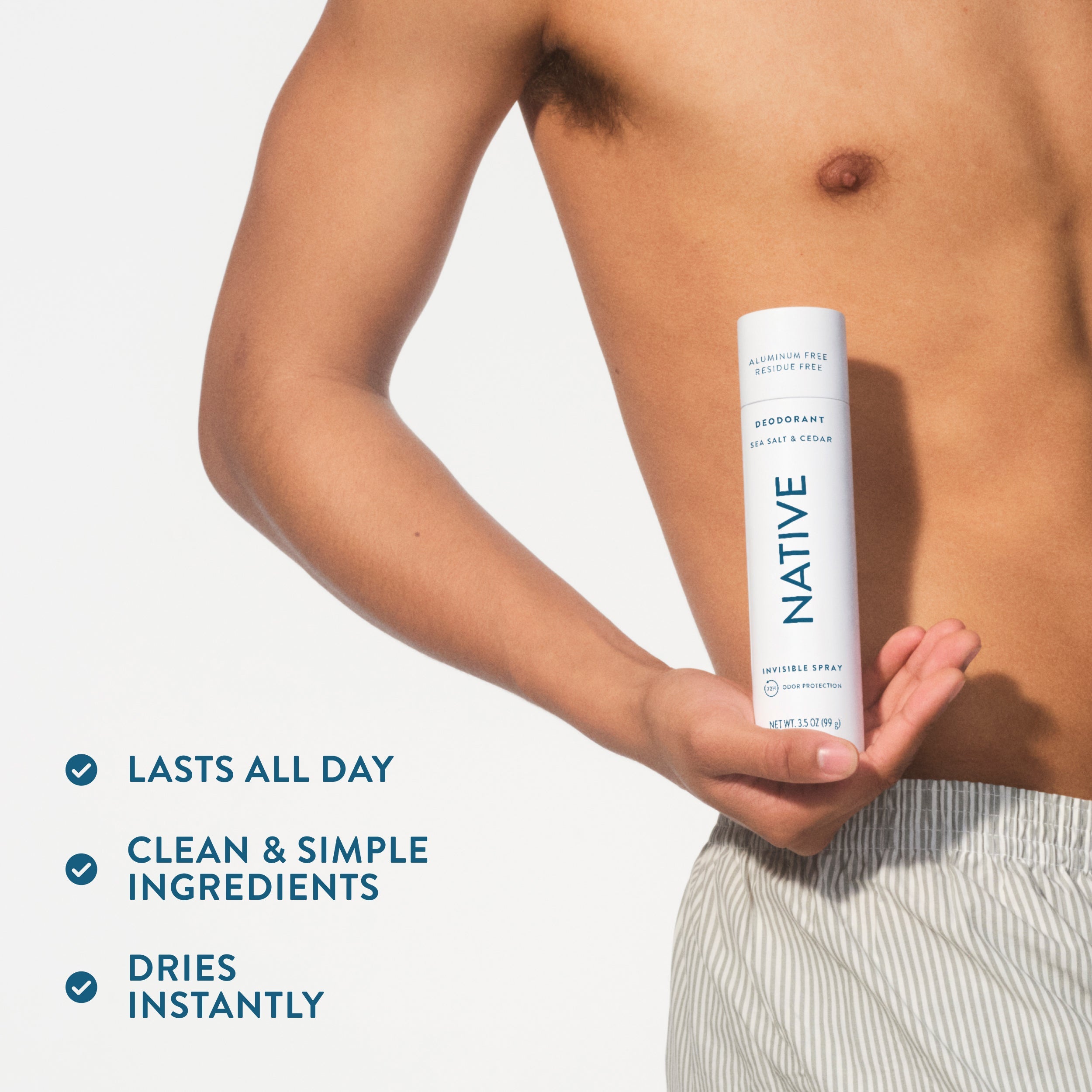 Deodorant Spray - Sea Salt & Cedar / Classic / 3.5oz | Fresh Daily Routine