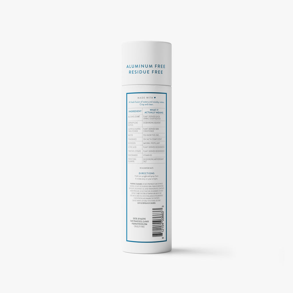 Deodorant Spray - Sea Salt & Cedar / Classic / 3.5oz | Fresh Daily Routine