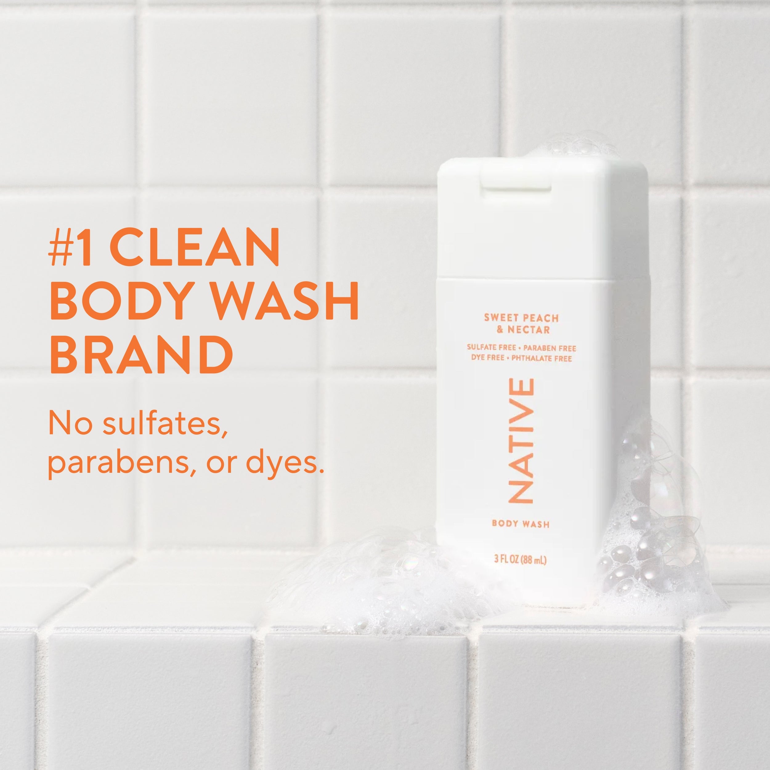 Mini Body Wash - Sweet Peach & Nectar / Classic / 3oz | Fresh Daily Routine