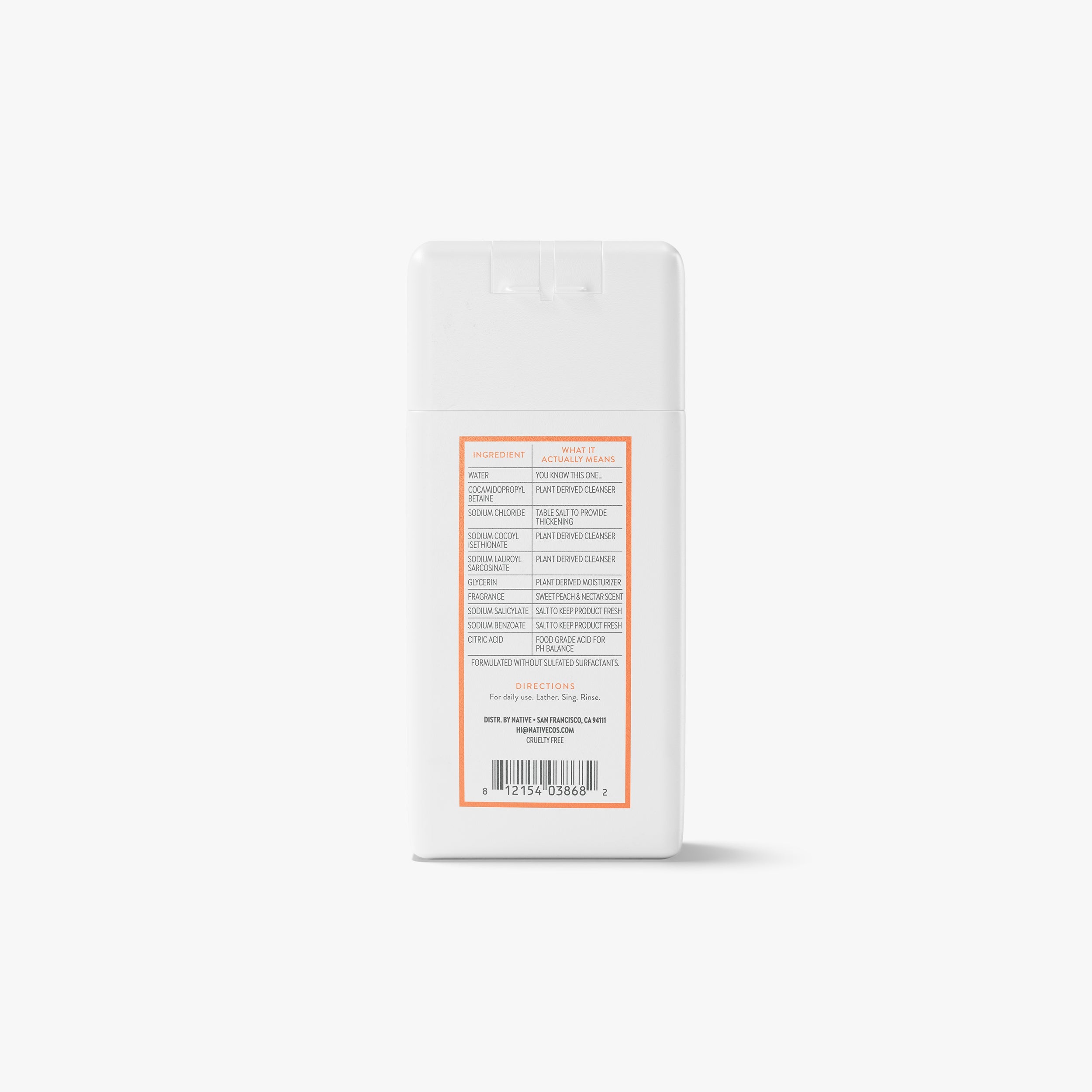 Mini Body Wash - Sweet Peach & Nectar / Classic / 3oz | Fresh Daily Routine