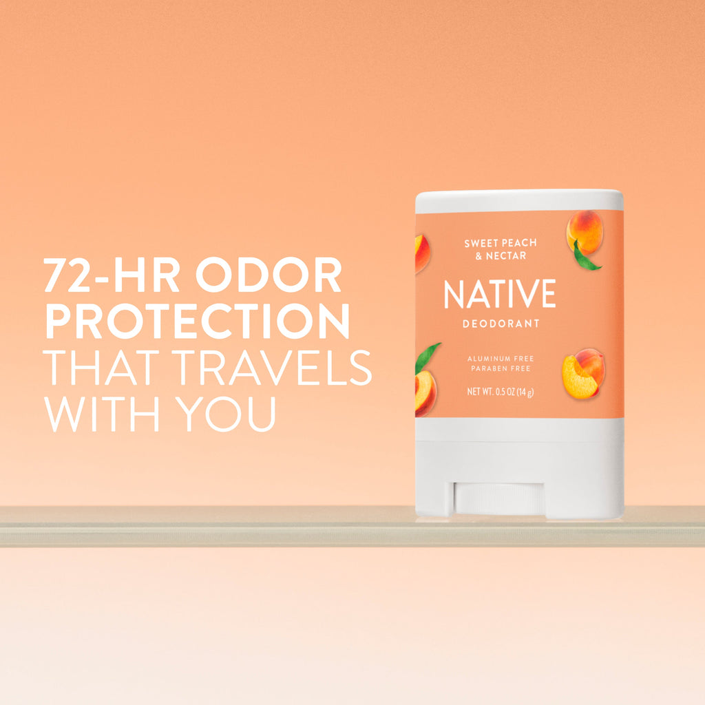 Mini Deodorant Stick - Sweet Peach & Nectar / Classic / 0.5oz | Fresh Daily Routine