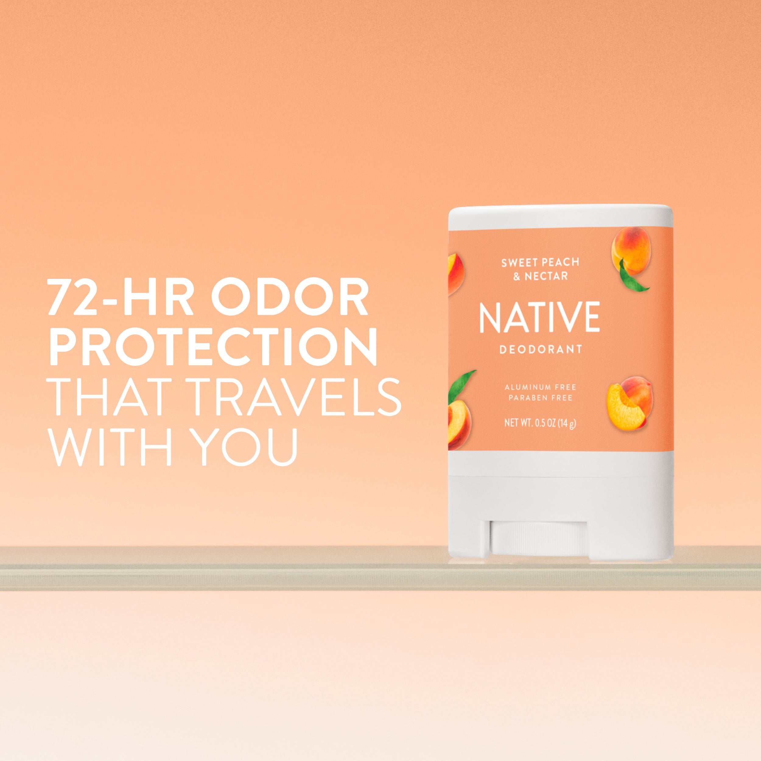 Mini Deodorant Stick - Sweet Peach & Nectar / Classic / 0.5oz | Fresh Daily Routine