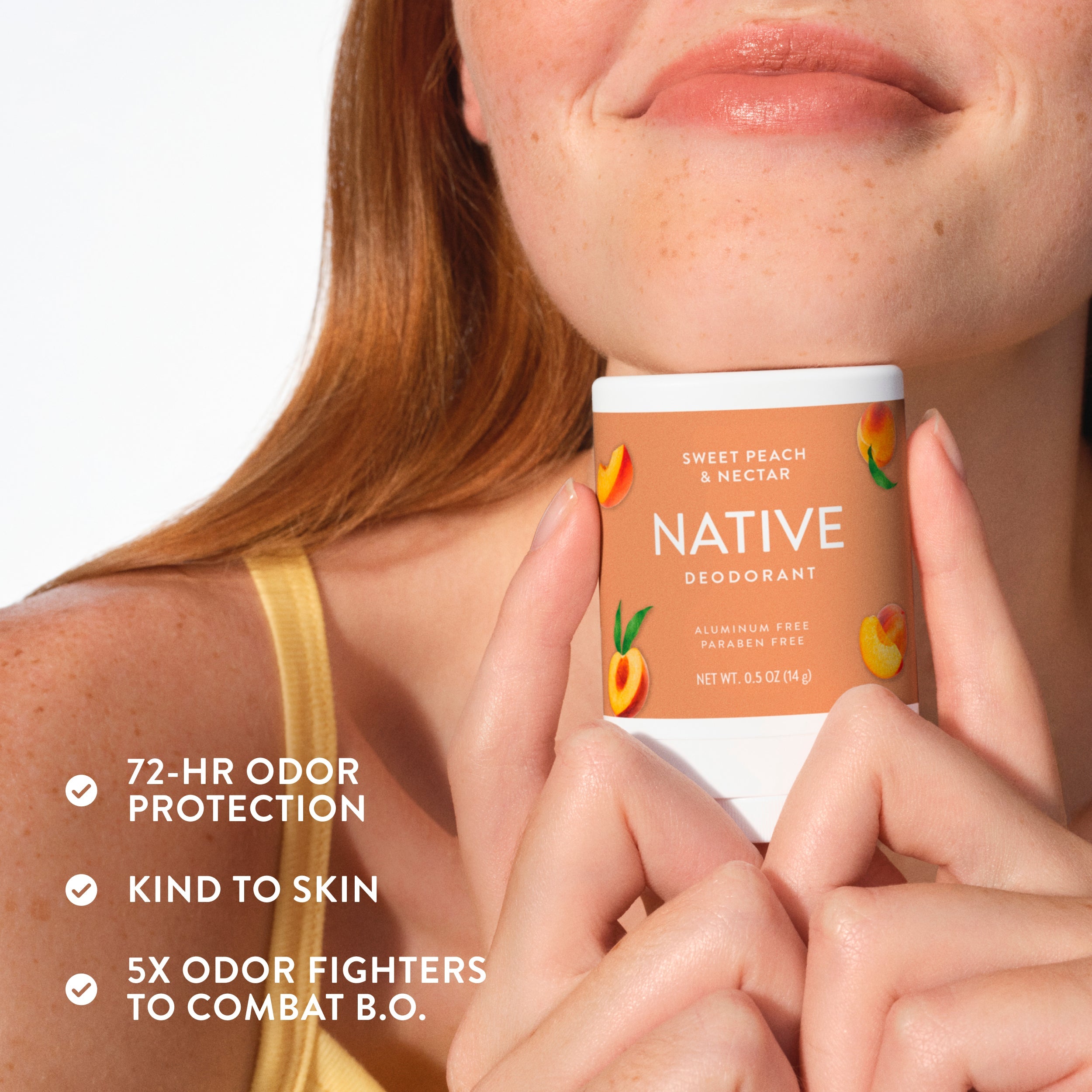 Mini Deodorant Stick - Sweet Peach & Nectar / Classic / 0.5oz | Fresh Daily Routine