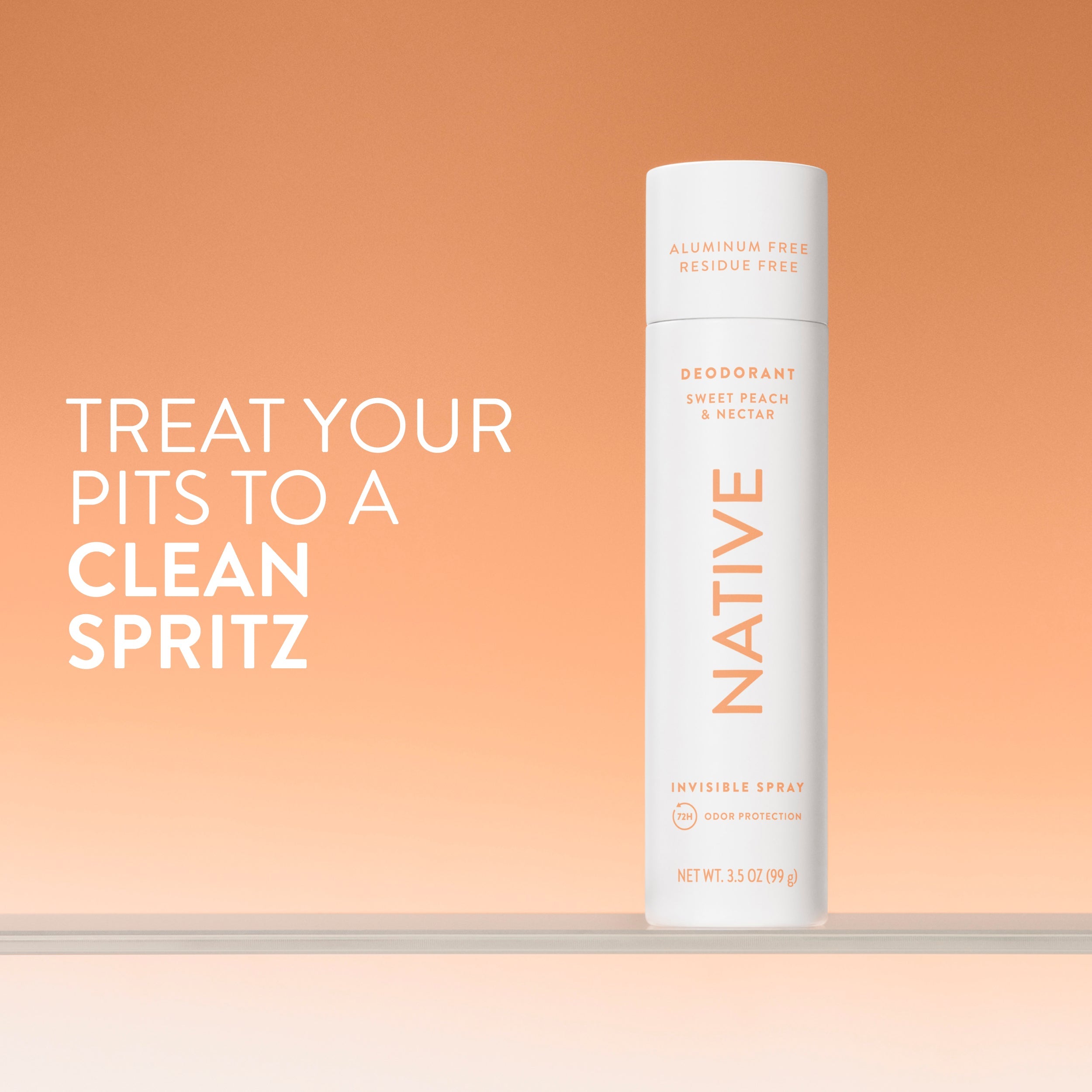 Deodorant Spray - Sweet Peach & Nectar / Classic / 3.5oz | Fresh Daily Routine
