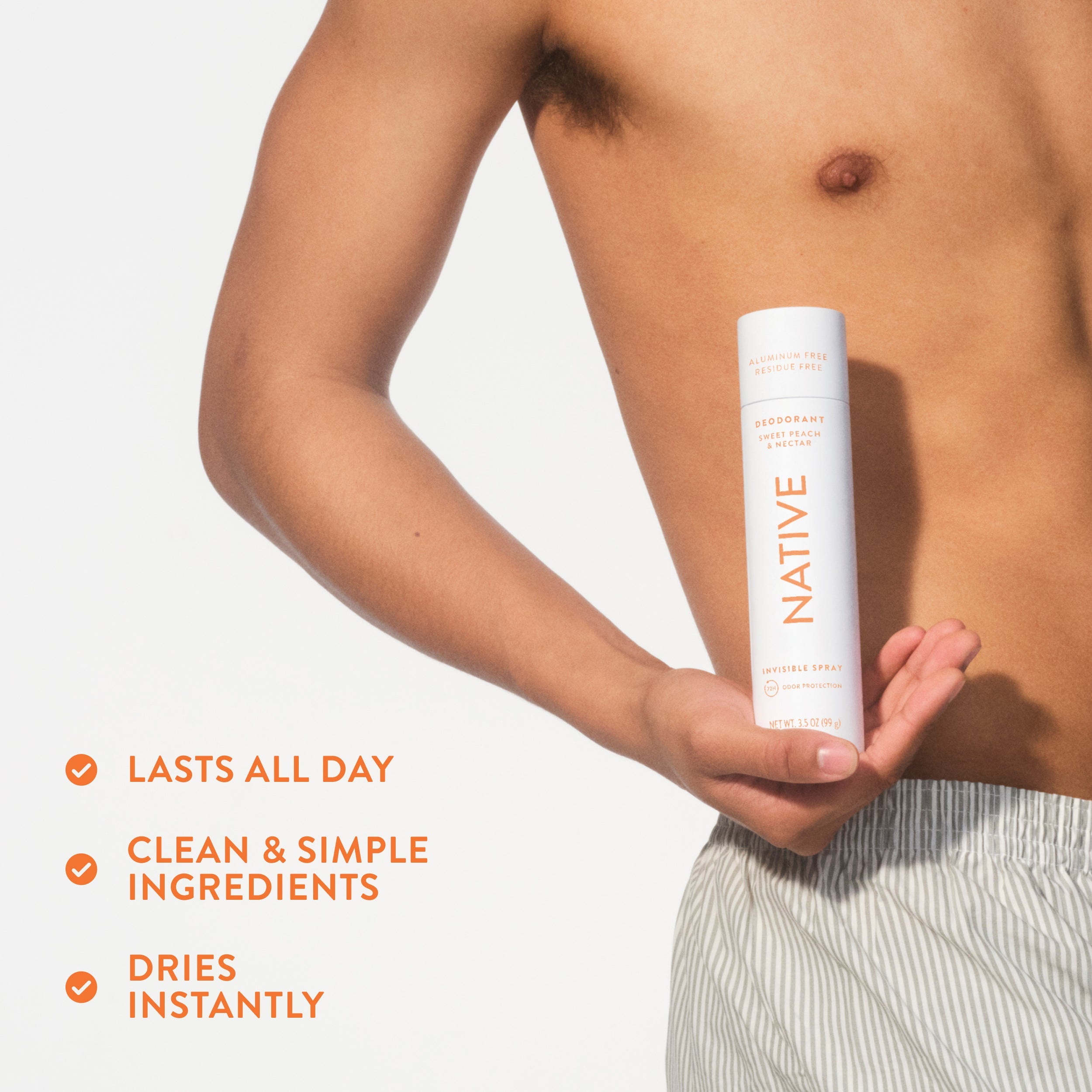Deodorant Spray - Sweet Peach & Nectar / Classic / 3.5oz | Fresh Daily Routine