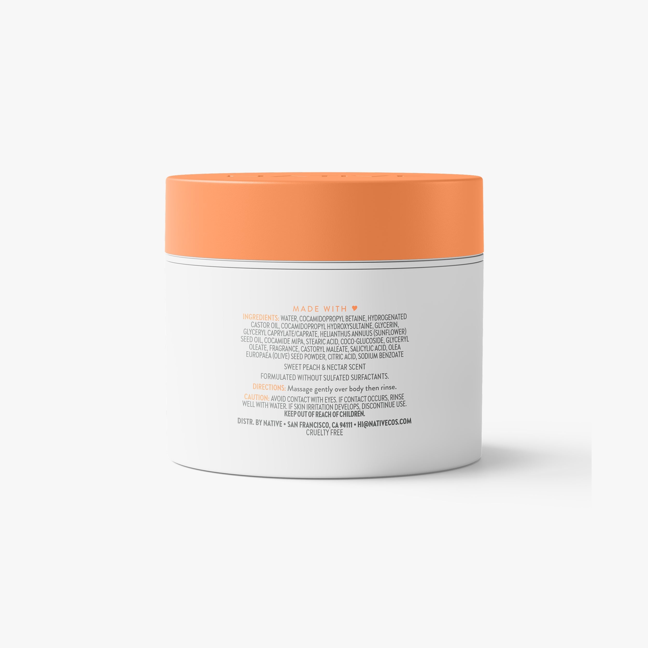 Body Scrub - Sweet Peach & Nectar / Classic / 12oz | Fresh Daily Routine