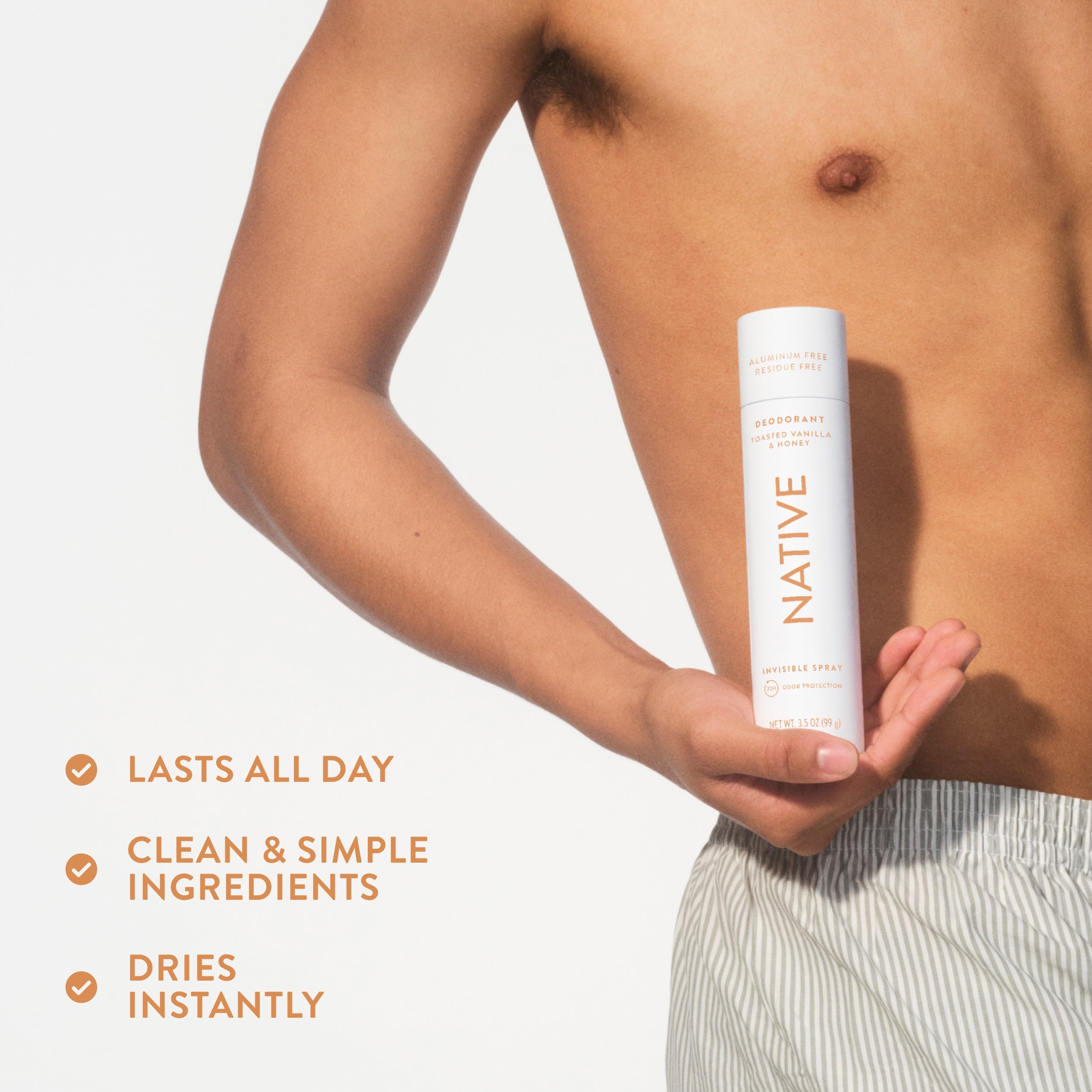 Deodorant Spray - Toasted Vanilla & Honey / Classic / 3.5oz | Fresh Daily Routine