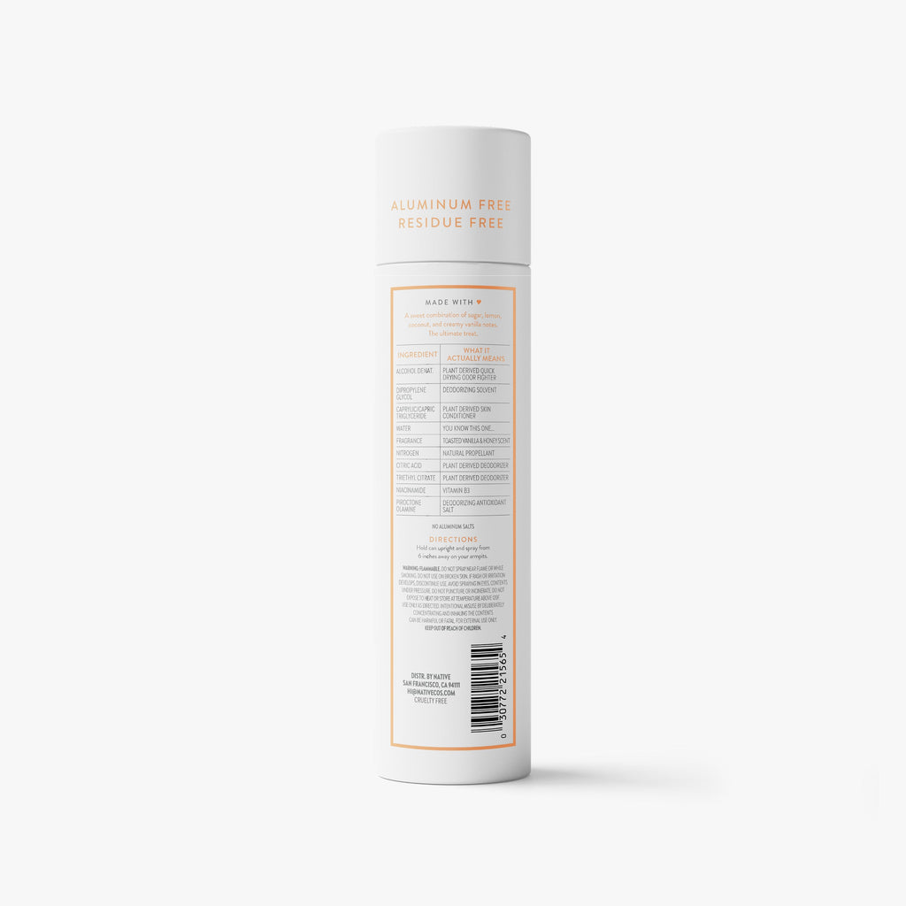 Deodorant Spray - Toasted Vanilla & Honey / Classic / 3.5oz | Fresh Daily Routine