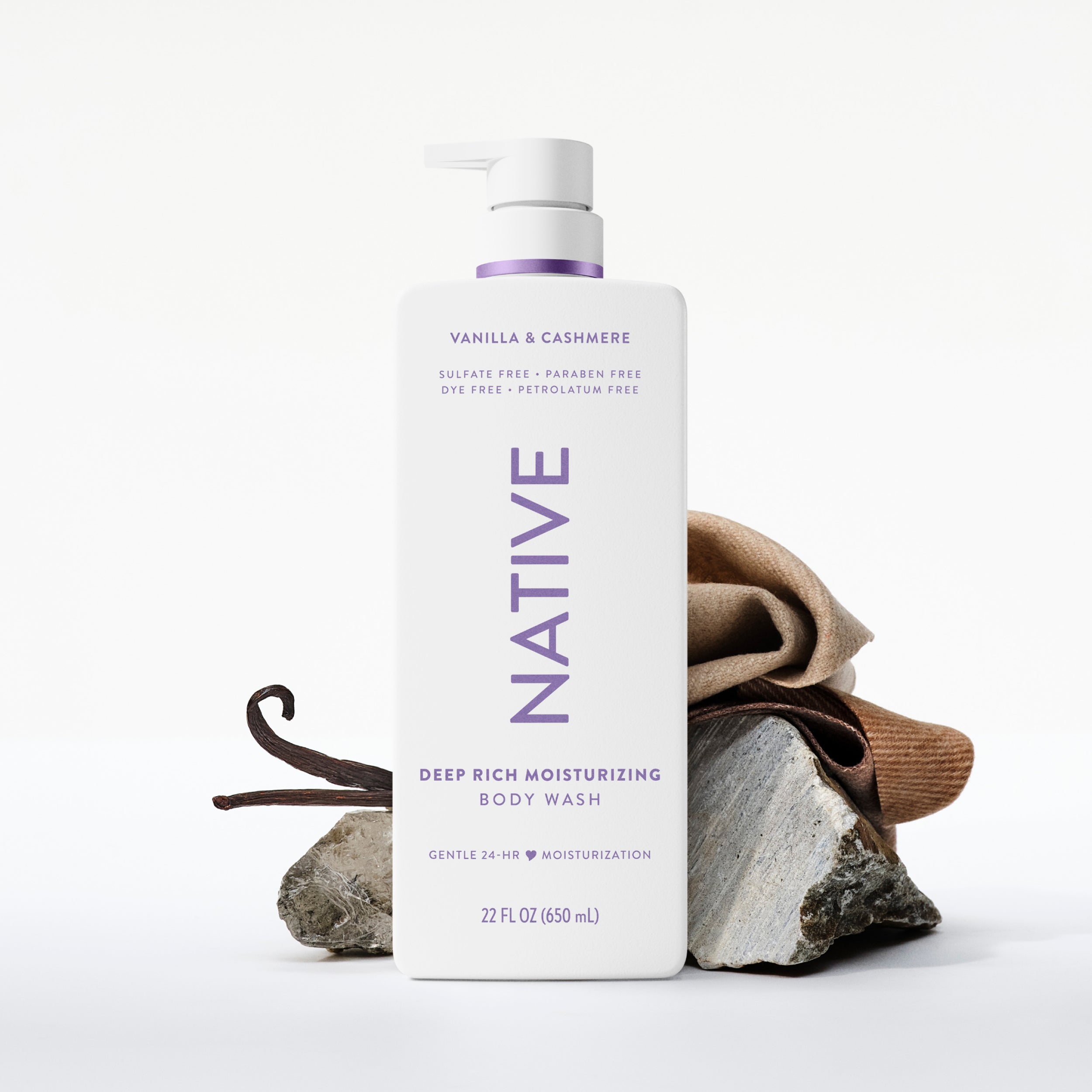 Moisturizing Body Wash - Vanilla & Cashmere / Classic / 22oz | Fresh Daily Routine
