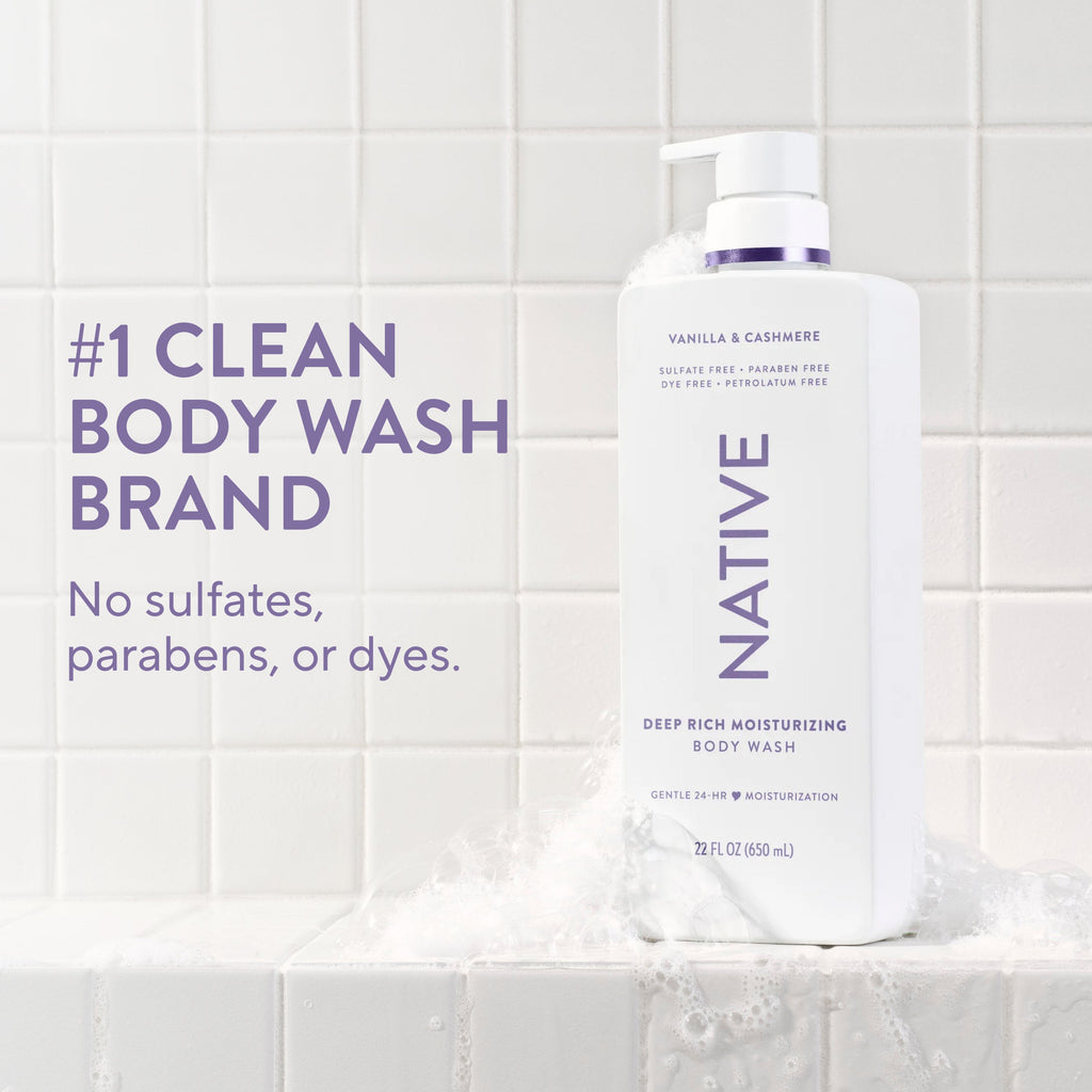 Moisturizing Body Wash - Vanilla & Cashmere / Classic / 22oz | Fresh Daily Routine