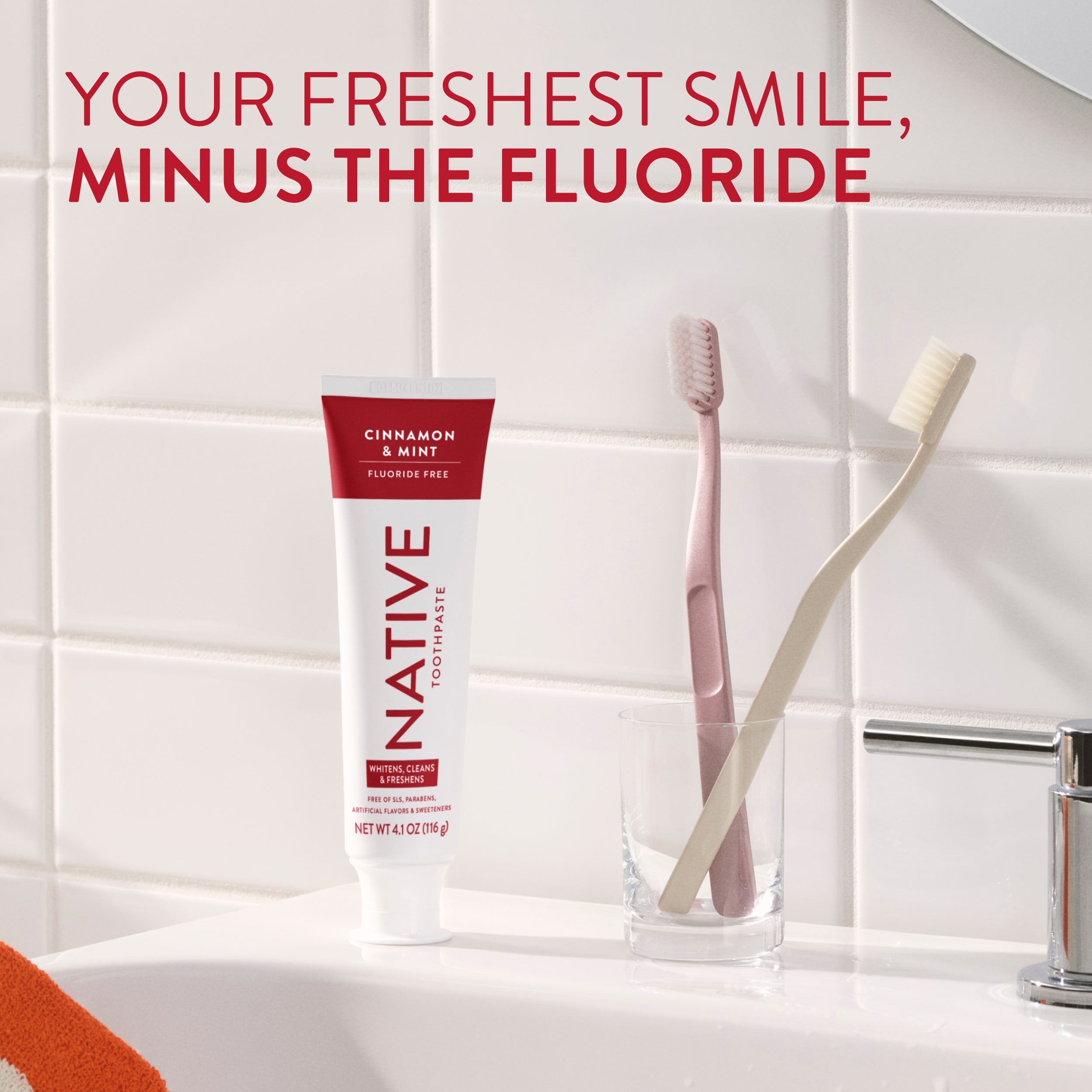 Toothpaste - Cinnamon & Mint / Classic / 4.1oz | Fresh Daily Routine
