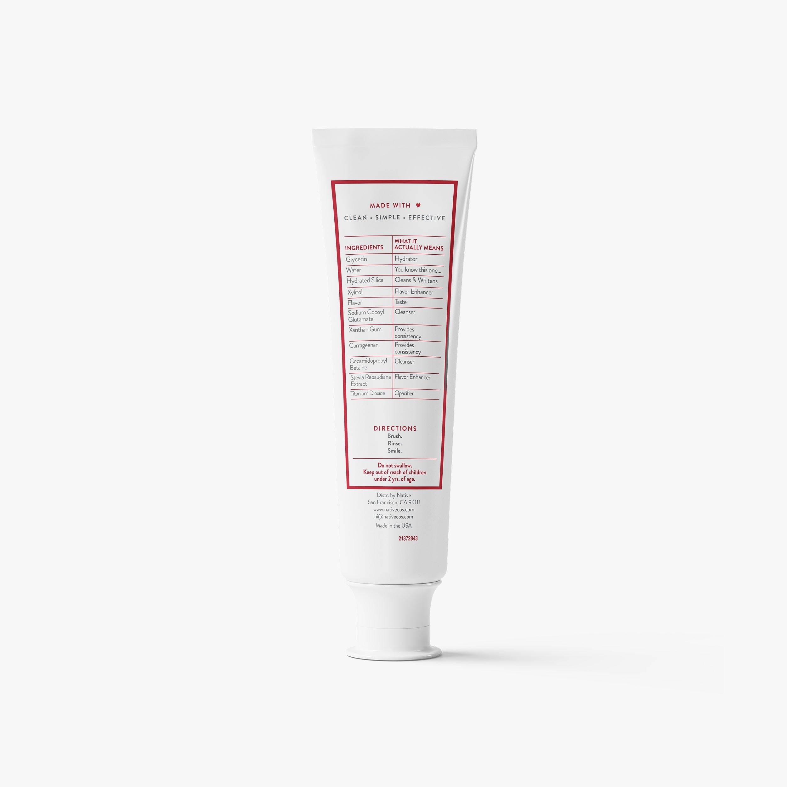 Toothpaste - Cinnamon & Mint / Classic / 4.1oz | Fresh Daily Routine