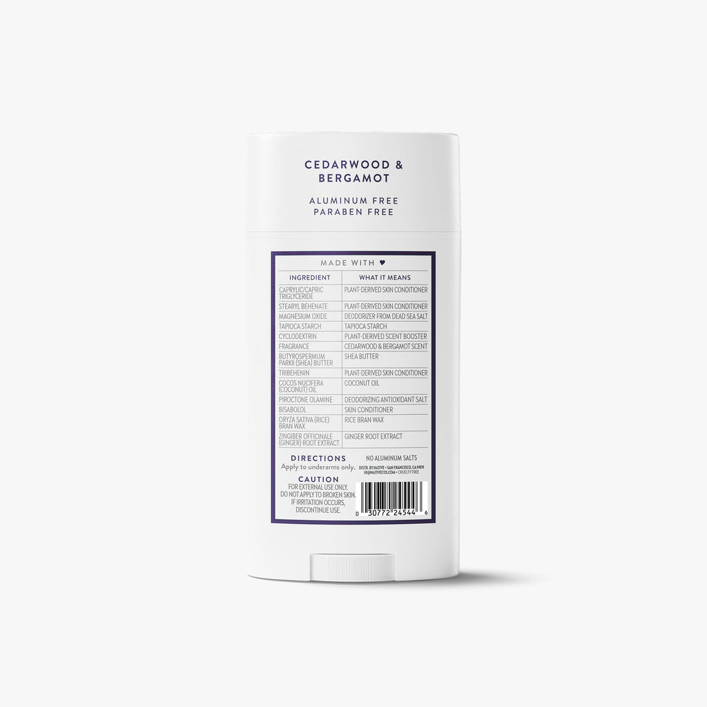 Deodorant Stick - Cedarwood & Bergamot / Classic / 3.1oz | Fresh Daily Routine